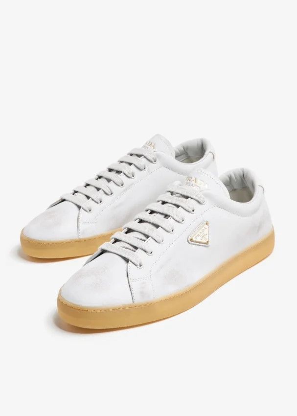 Prada o1mt1gz0225 Low-Top Sneakers in White Size US 6 / EU 39 - 4 Thumbnail