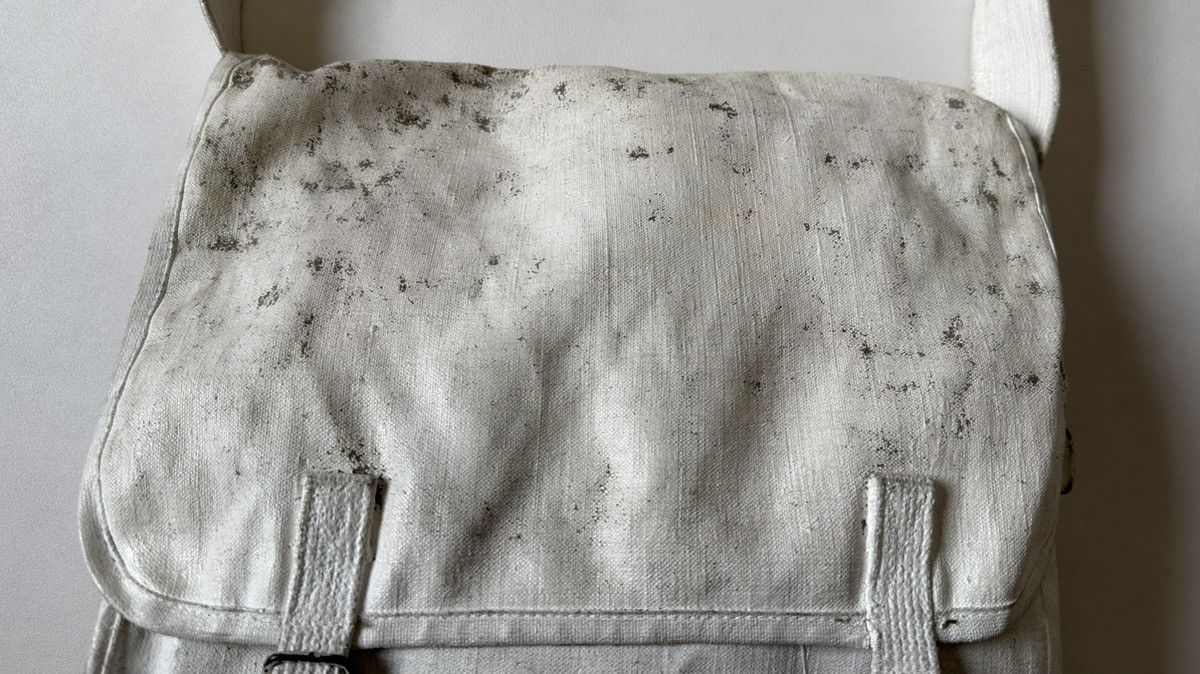 Maison Margiela ⓪ ① ⓪ Artisanal White Painted Army Satchel Size ONE SIZE - 4 Thumbnail