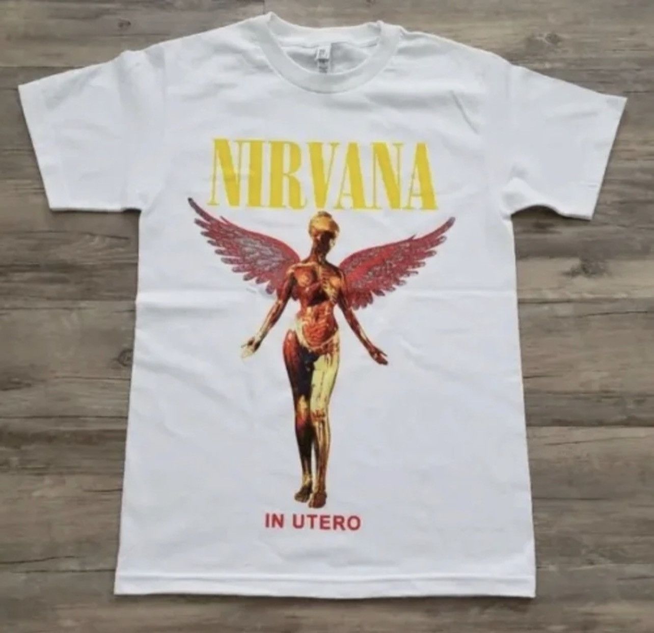 YELLOW NIRVANA IN UTERO TEE