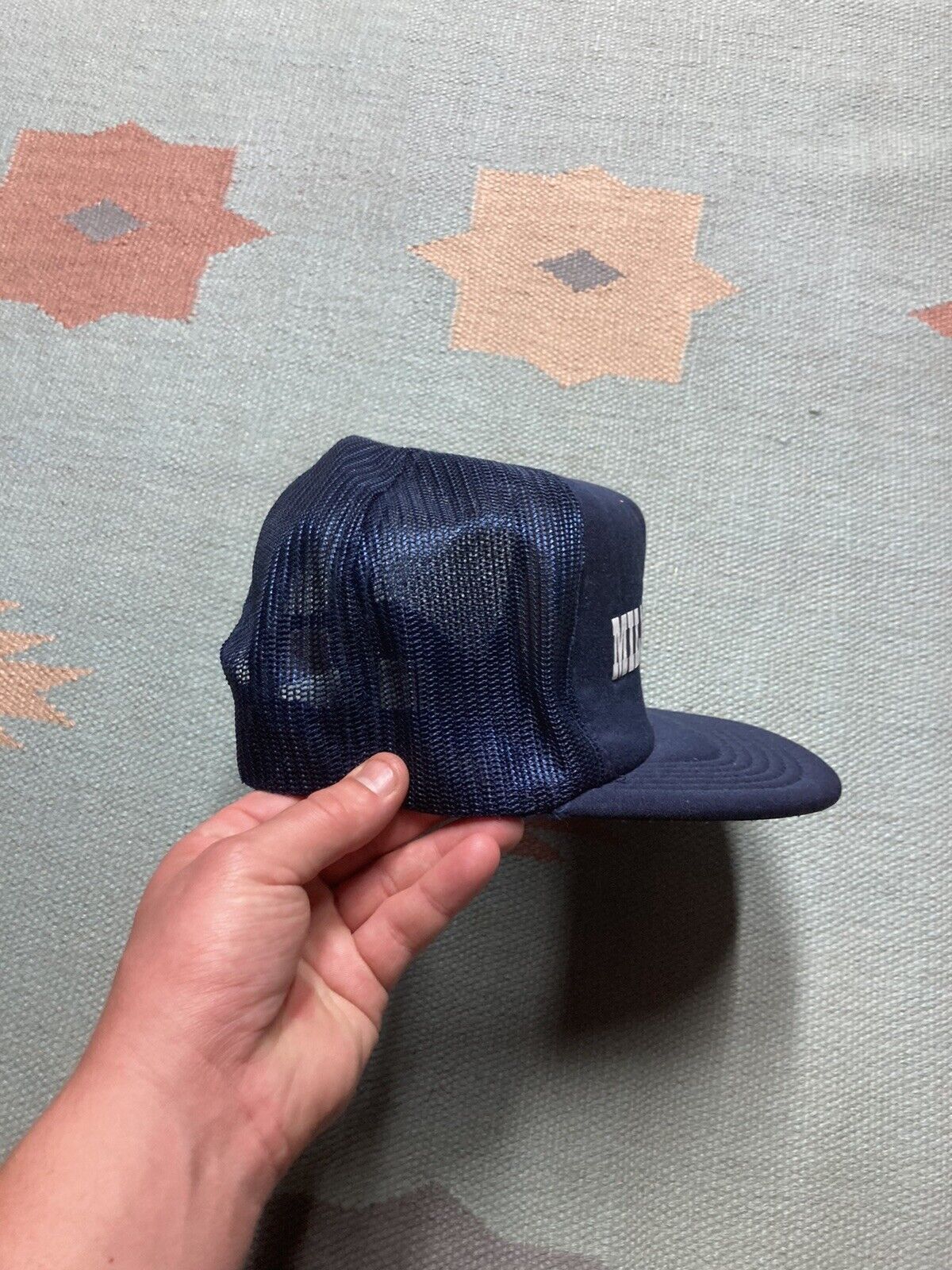 Vintage VTG trucker hat miller west spell out SnapBack adjustable Size ONE SIZE - 8 Thumbnail