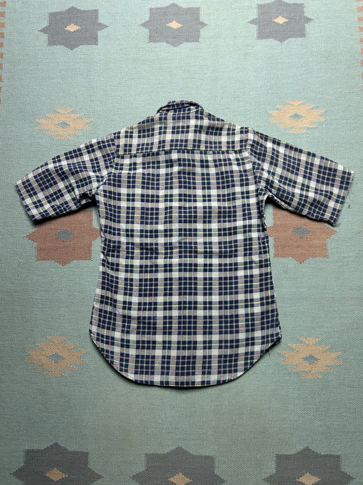 Vintage Vtg 70s flannel shirt JCPenney cotton plaid youth boys 16 Size US XS / EU 42 / 0 - 7 Thumbnail