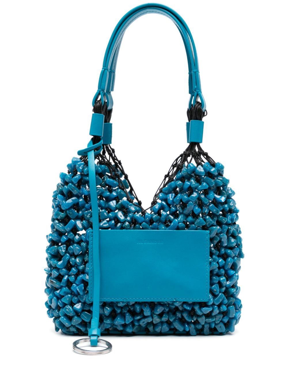 Jil Sander o1loc1c1124 Size: OS/ Small Beaded Tote Bag in Blue Size ONE SIZE - 1 Thumbnail