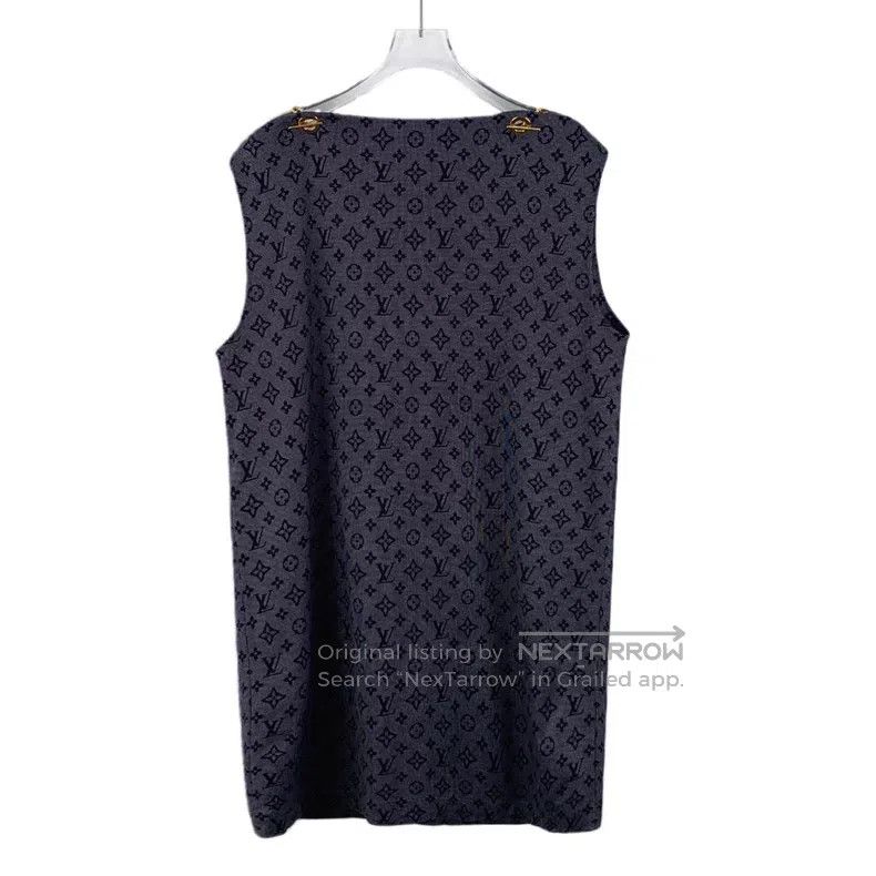 Louis Vuitton Louis Vuitton 23 blue presbyopic full print cotton sleevel Size L / US 10 / IT 46 - 2 Thumbnail
