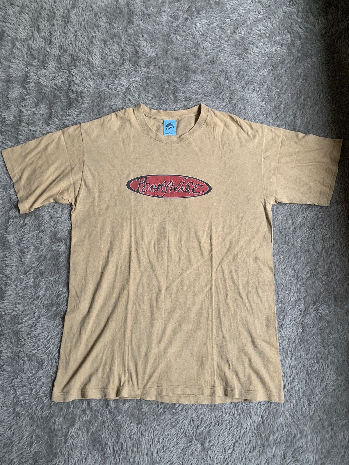 image of Band Tees x Vintage 90's Pennywise Punk Hardcore Tee in Brown Tan, Men's (Size XL)