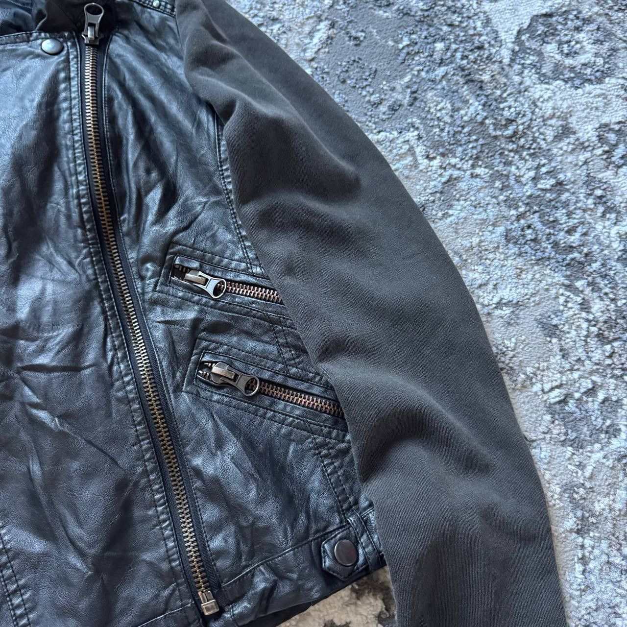 Japanese Brand Japanese Goth Utility Biker Jacket Side Breasted Zip Up Size US M / EU 48-50 / 2 - 6 Thumbnail
