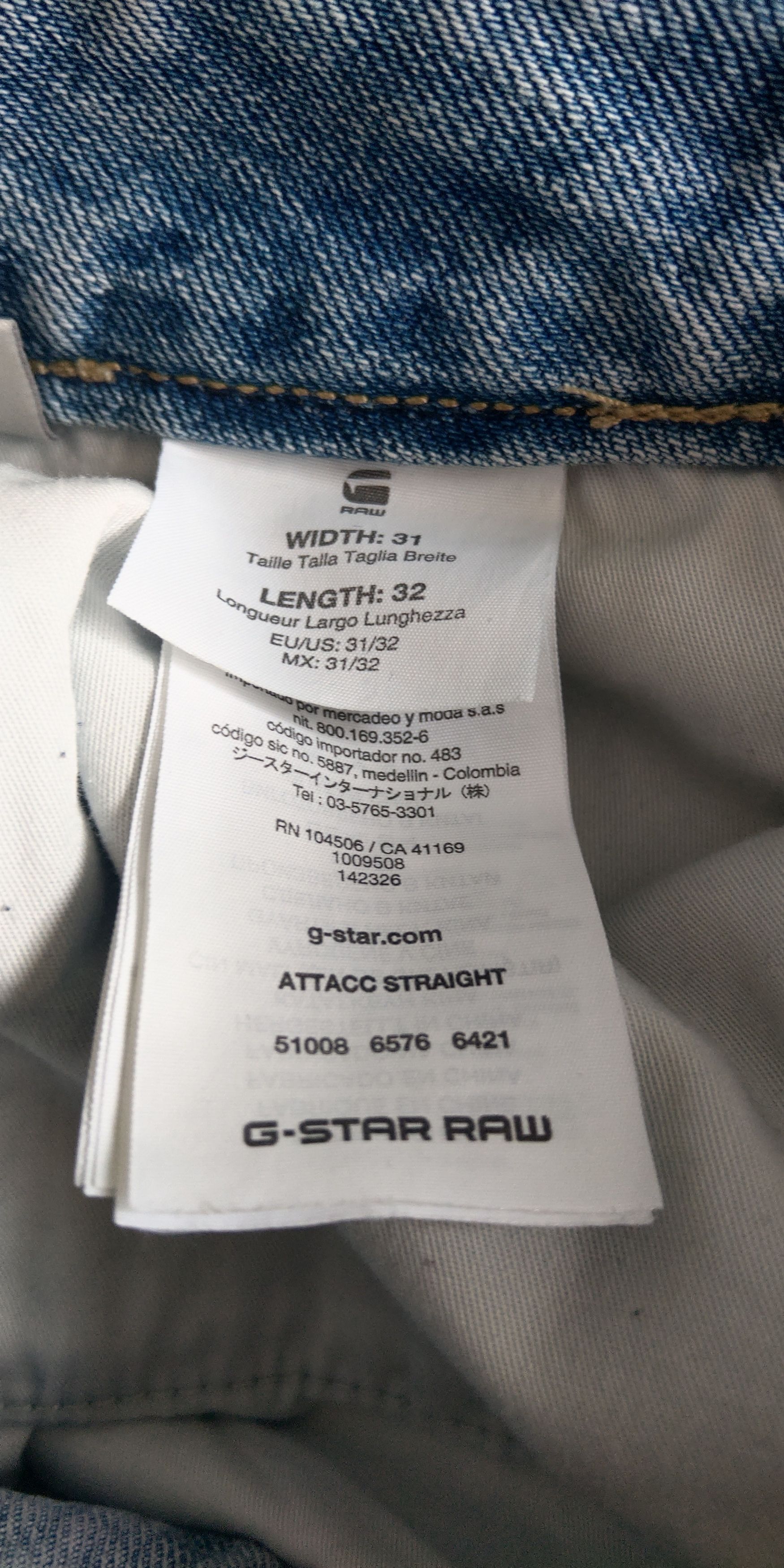 G-Star Mid Skinny Raw Denim Pants Baggy Distressed Goth y2k G-STAR Size US 31 - 14 Thumbnail