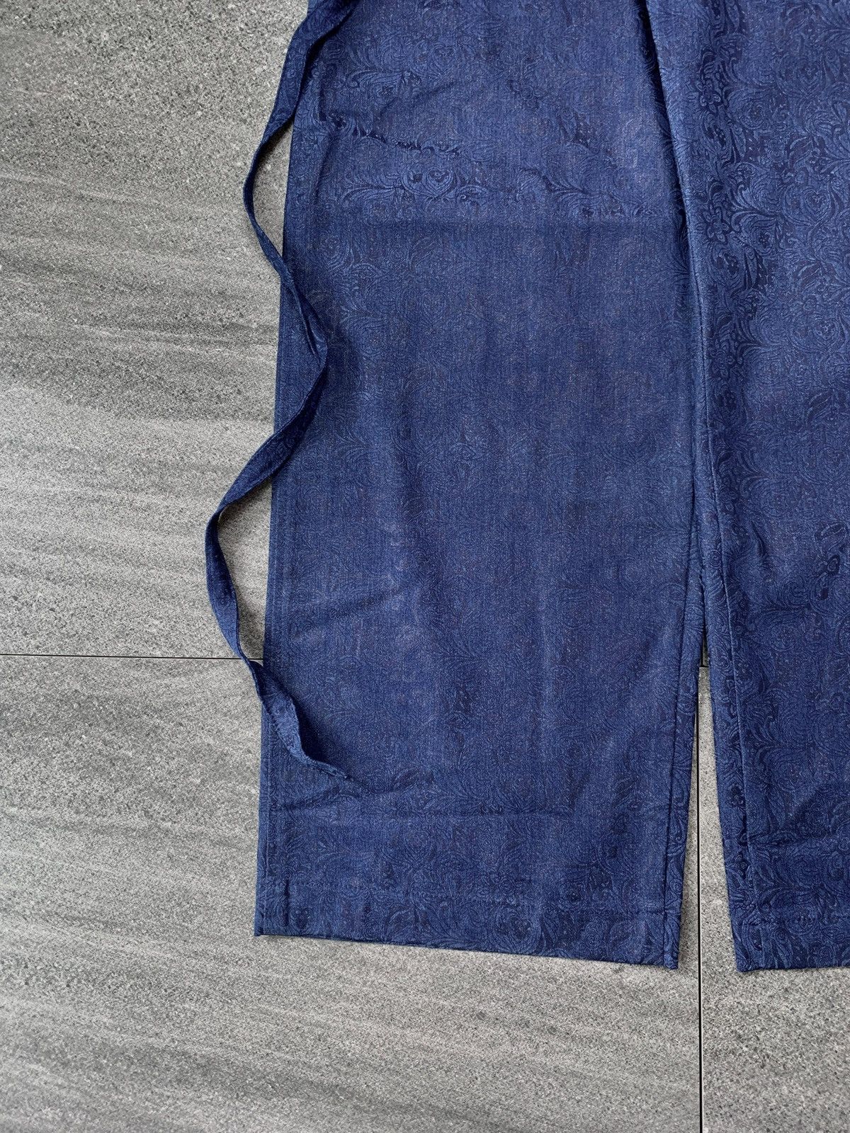 Handmade “FREE IMPORT TAX” Floral Patterned Hakama Wideleg Pants Size US 34 / EU 50 - 6 Thumbnail