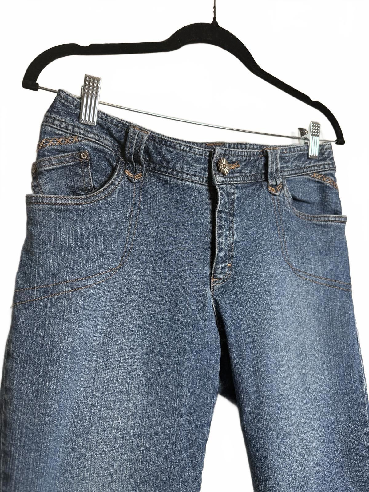 Tribal Streetwear Y2K 2000s Tribal Women's Stretch Denim Bermuda Shorts Size 6 Size 28" / US 6 / IT 42 - 2 Thumbnail