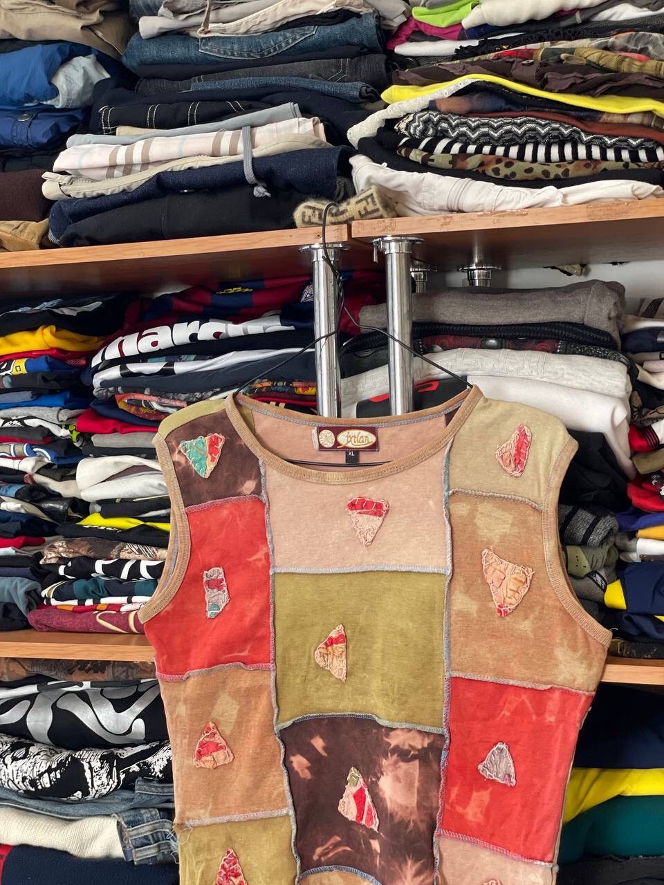 Other Vintage Abstract Avant Garde Y2K Style Pizza Tank Top Size XL / US 12-14 / IT 48-50 - 7 Thumbnail