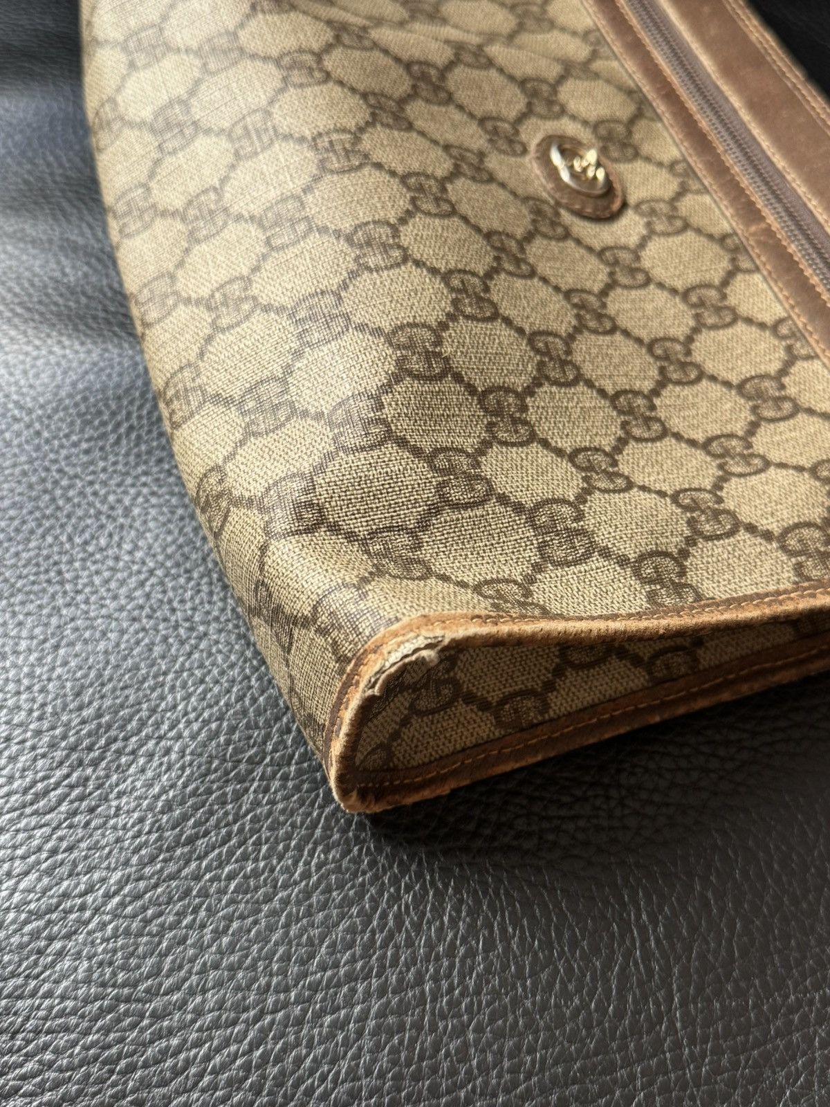 Gucci Vintage Gucci GG Monogram Clutch Bag/Pouch Size ONE SIZE - 5 Thumbnail