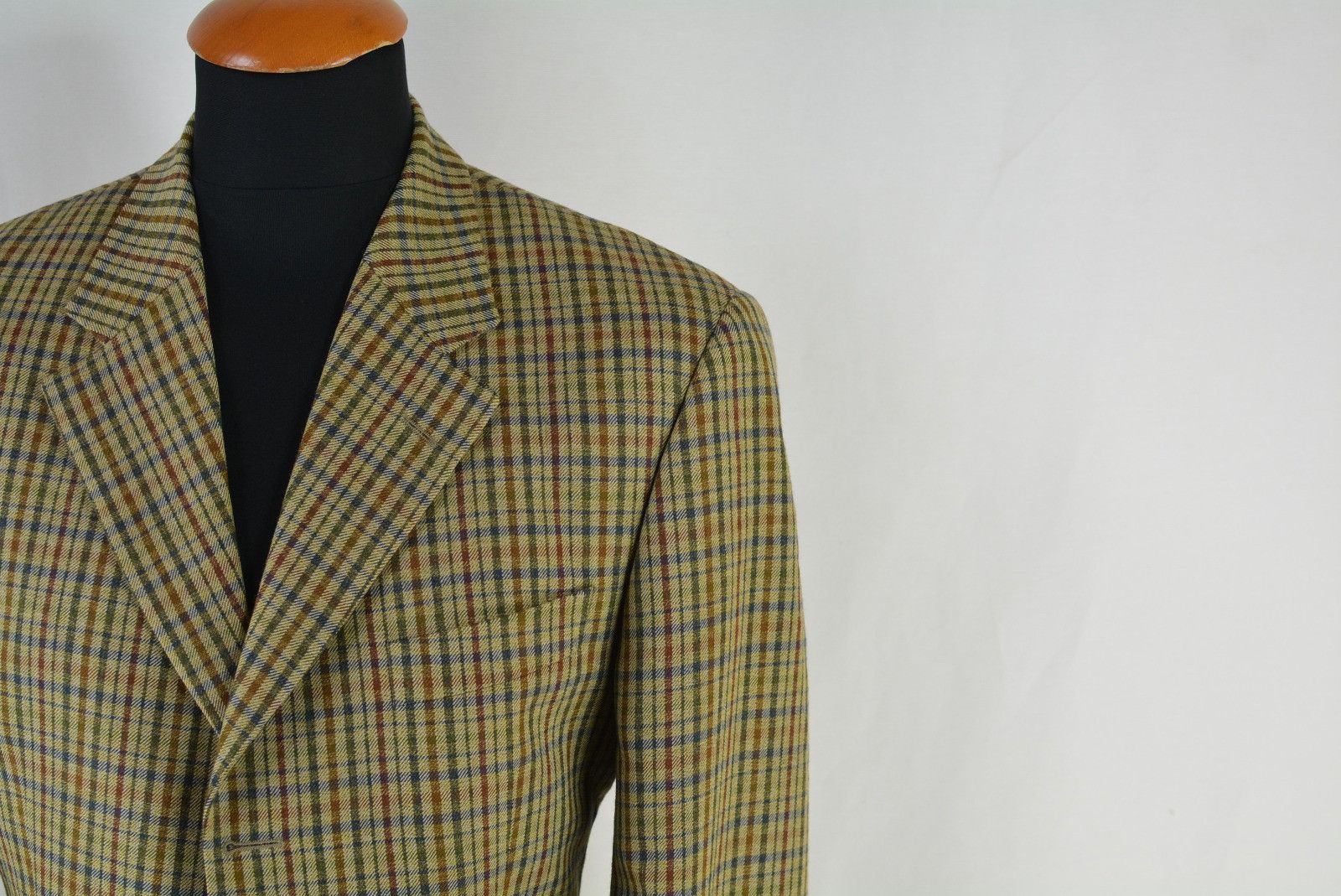 Vintage Charles Robertson Plaid Men's Blazer Size 50 DE 40R UK Size 40R - 4 Thumbnail