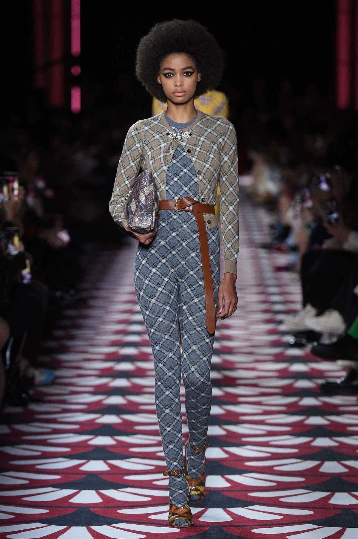 Miu Miu MIU MIU 2020 AW Vintage Wool Check Women's Jumpsuit S Size 26" / US 2 / IT 38 - 3 Thumbnail