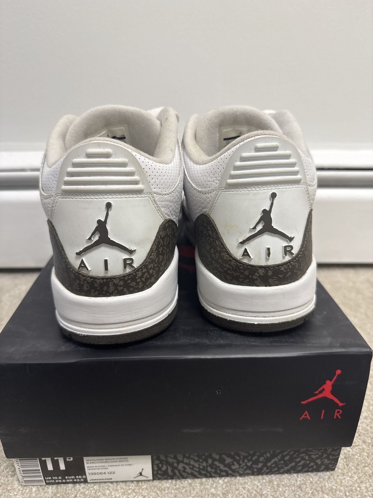 Jordan Brand Jordan 3 Mocha Size US 11.5 / EU 44-45 - 1 Thumbnail