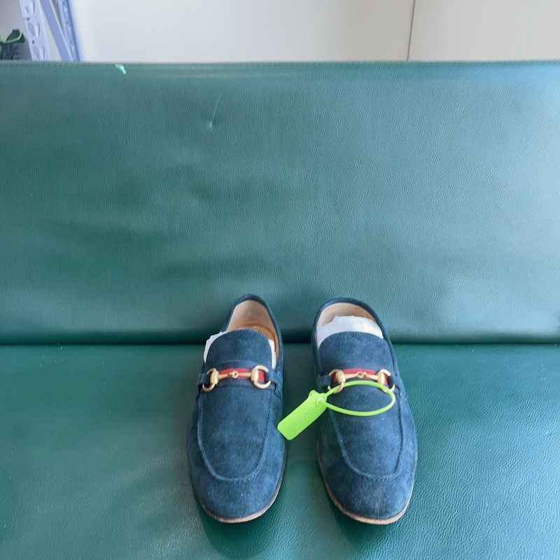Gucci Gucci Suede Loafers in Deep Blue 0079 Size US 8 / EU 41 - 1 Thumbnail