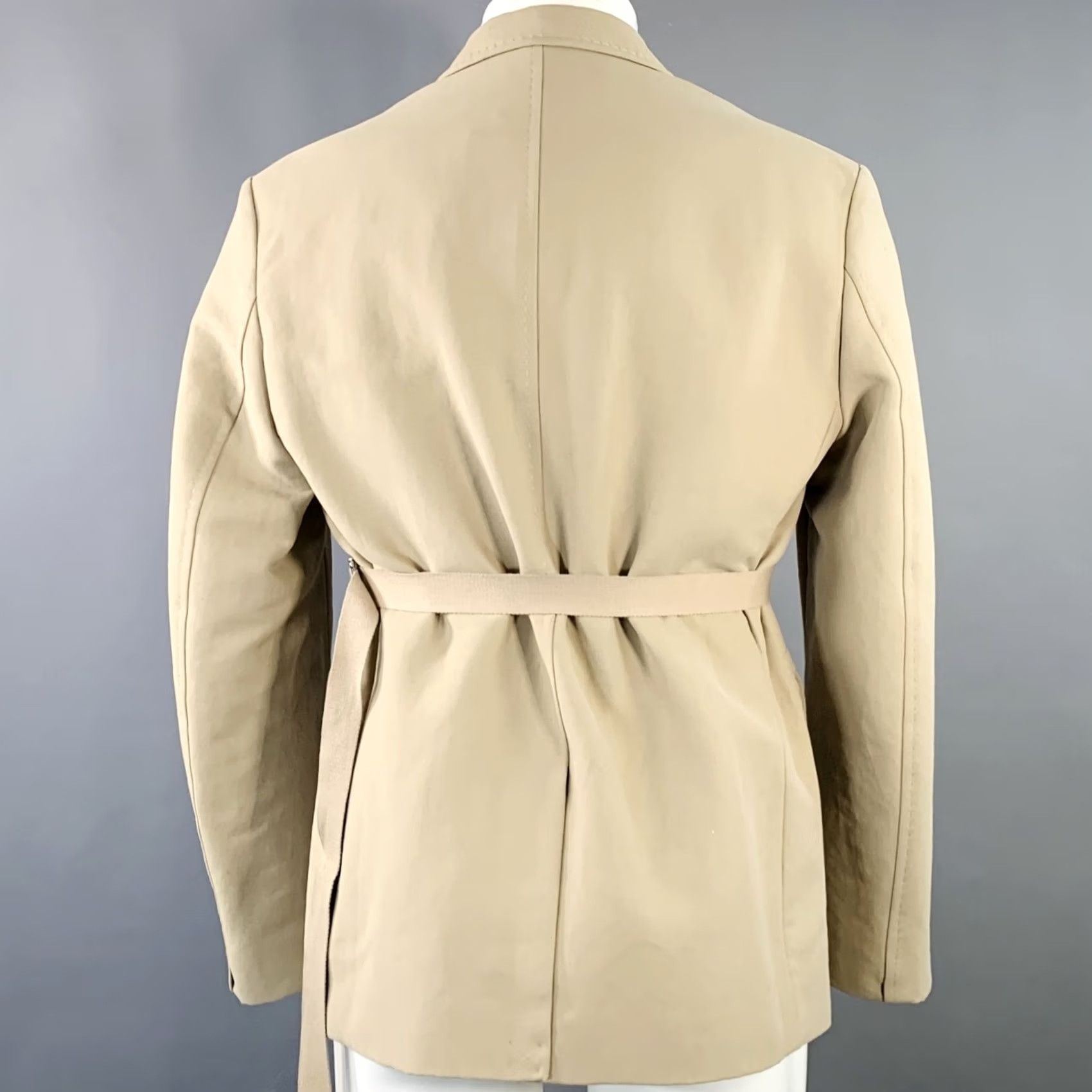 Jacquemus JACQUEMUS LE CHOUCHOU Sport Coat Size 40 Beige Cotton Blend Notch Lapel Size US XXS / EU 40 - 3 Thumbnail