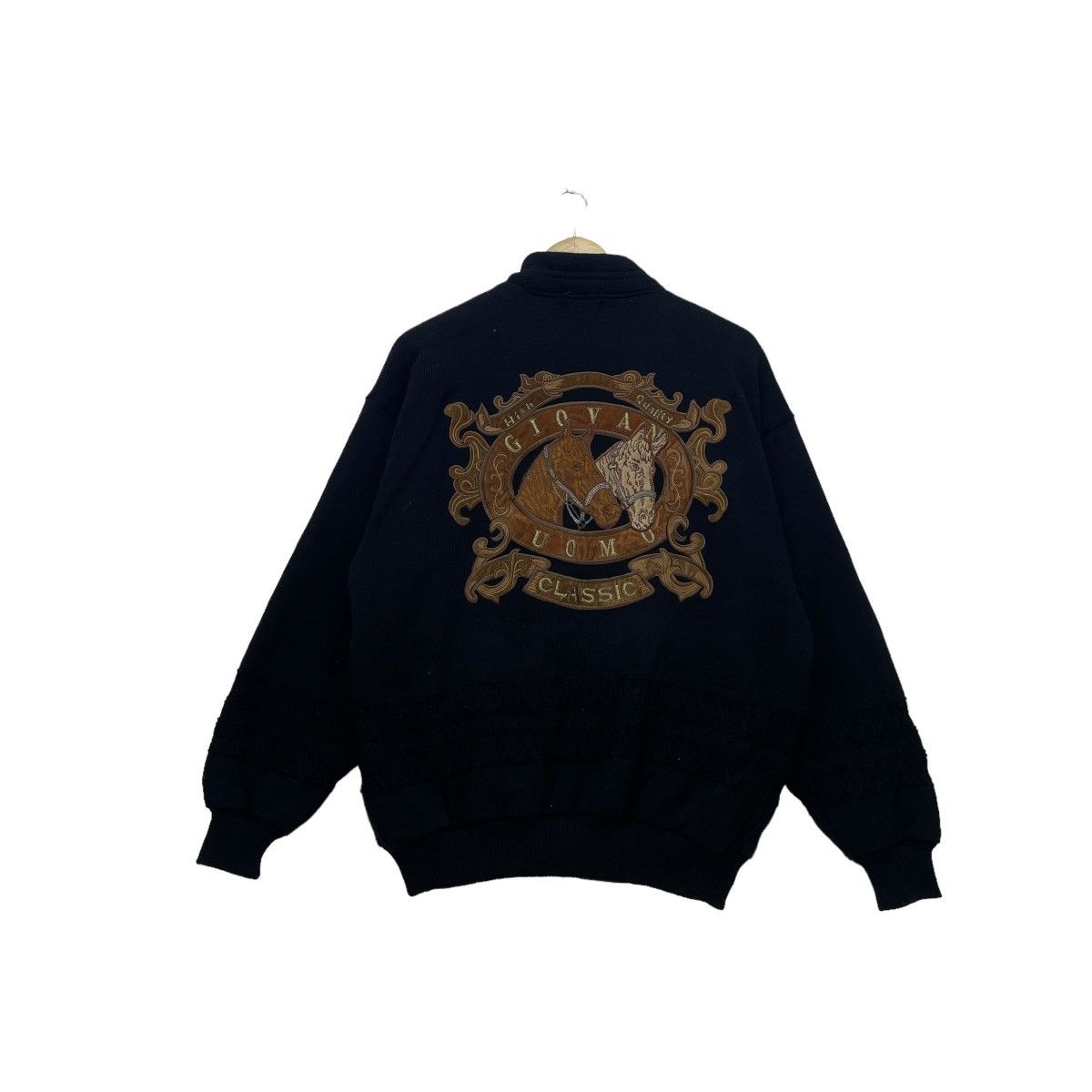 Other Japanese Brand Giovanuomo Knit Big Logo Jacket Size US M / EU 48-50 / 2 - 1 Thumbnail