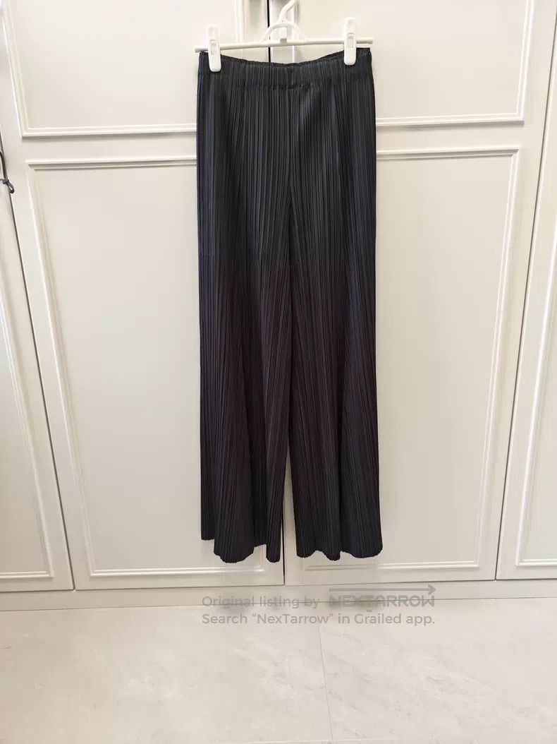 Issey Miyake Issey Miyake Ruffle Pants Carbon Gray Size 25" / US 0 / IT 36 - 3 Thumbnail