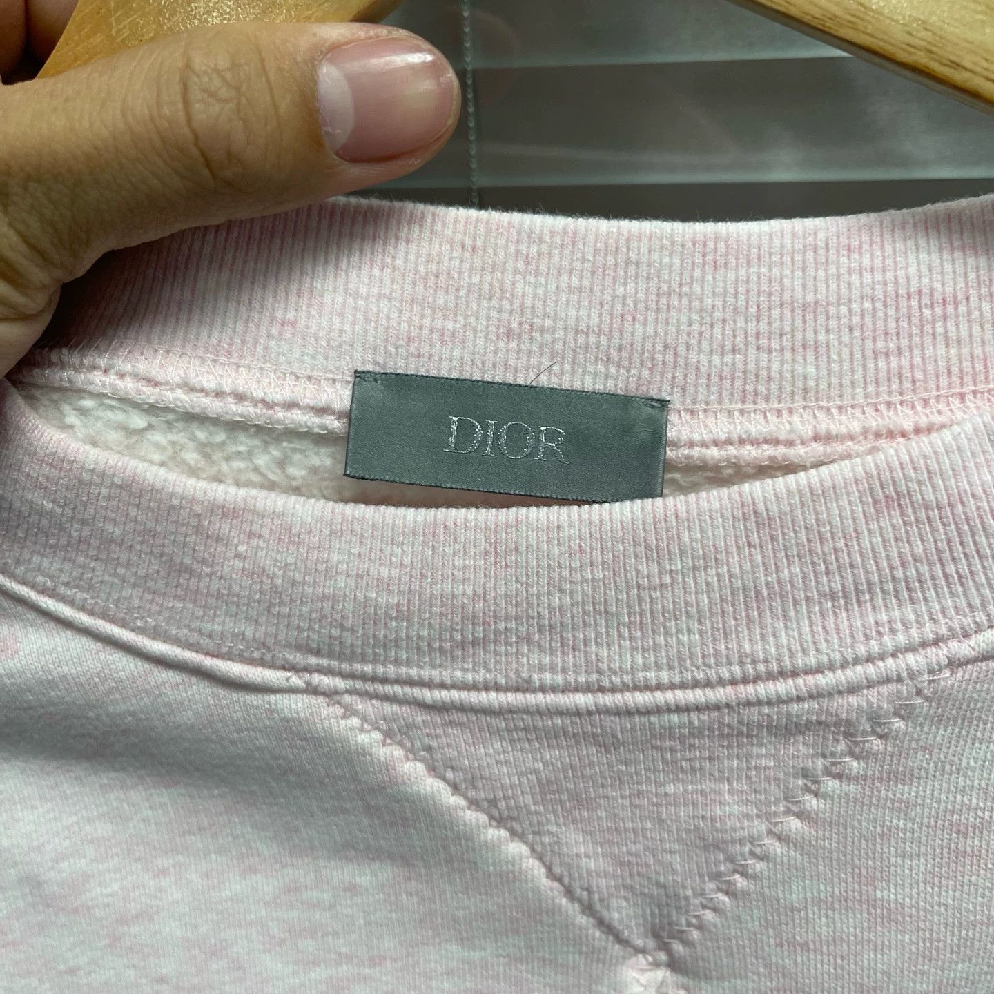 Dior Dior Pink Silver Embroidered M 99 New Crew #10584 Size US M / EU 48-50 / 2 - 3 Thumbnail