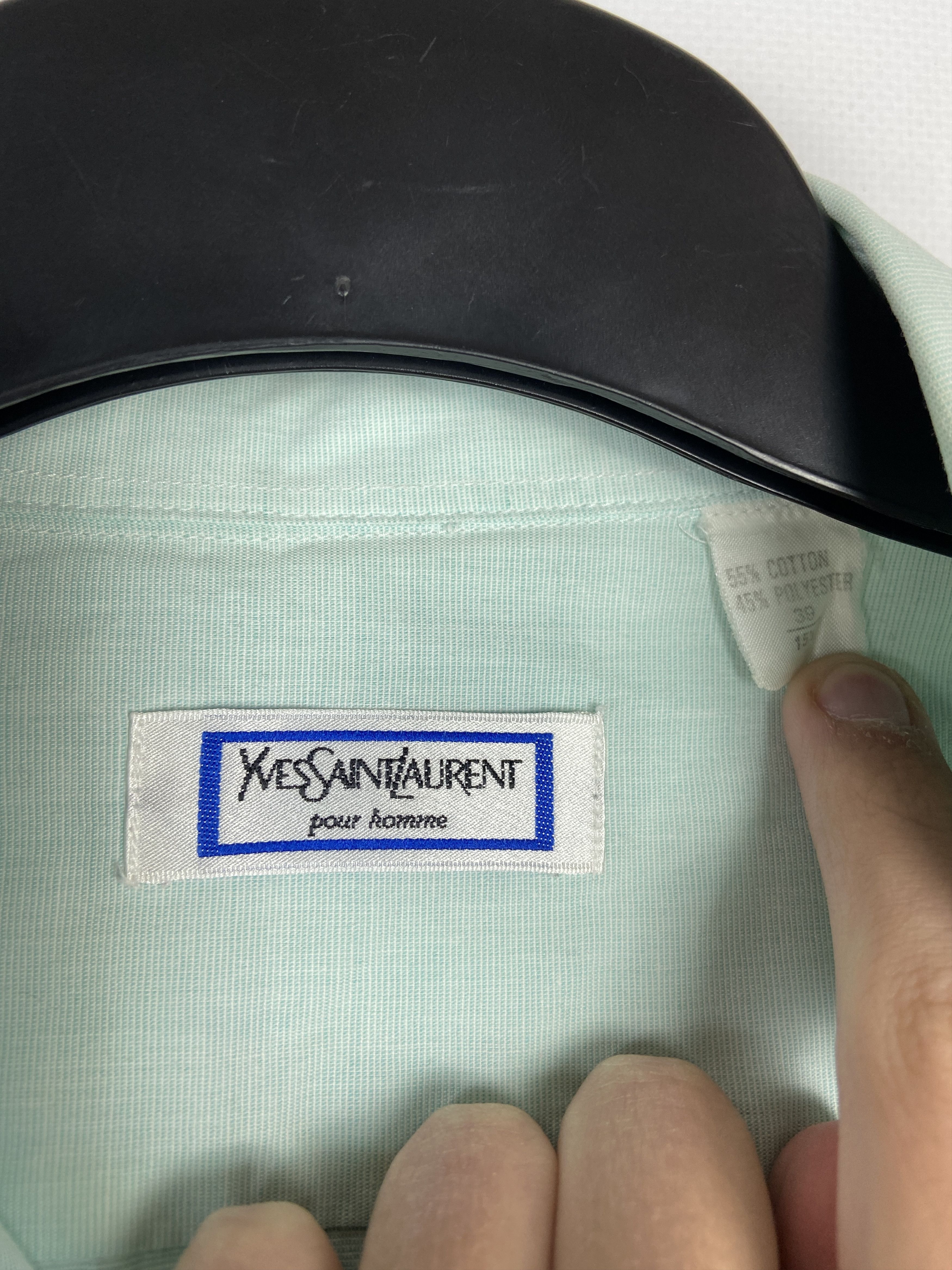 Vintage Vintage Yves Saint Laurent Ysl Pour Homme Shirt Size US M / EU 48-50 / 2 - 5 Thumbnail
