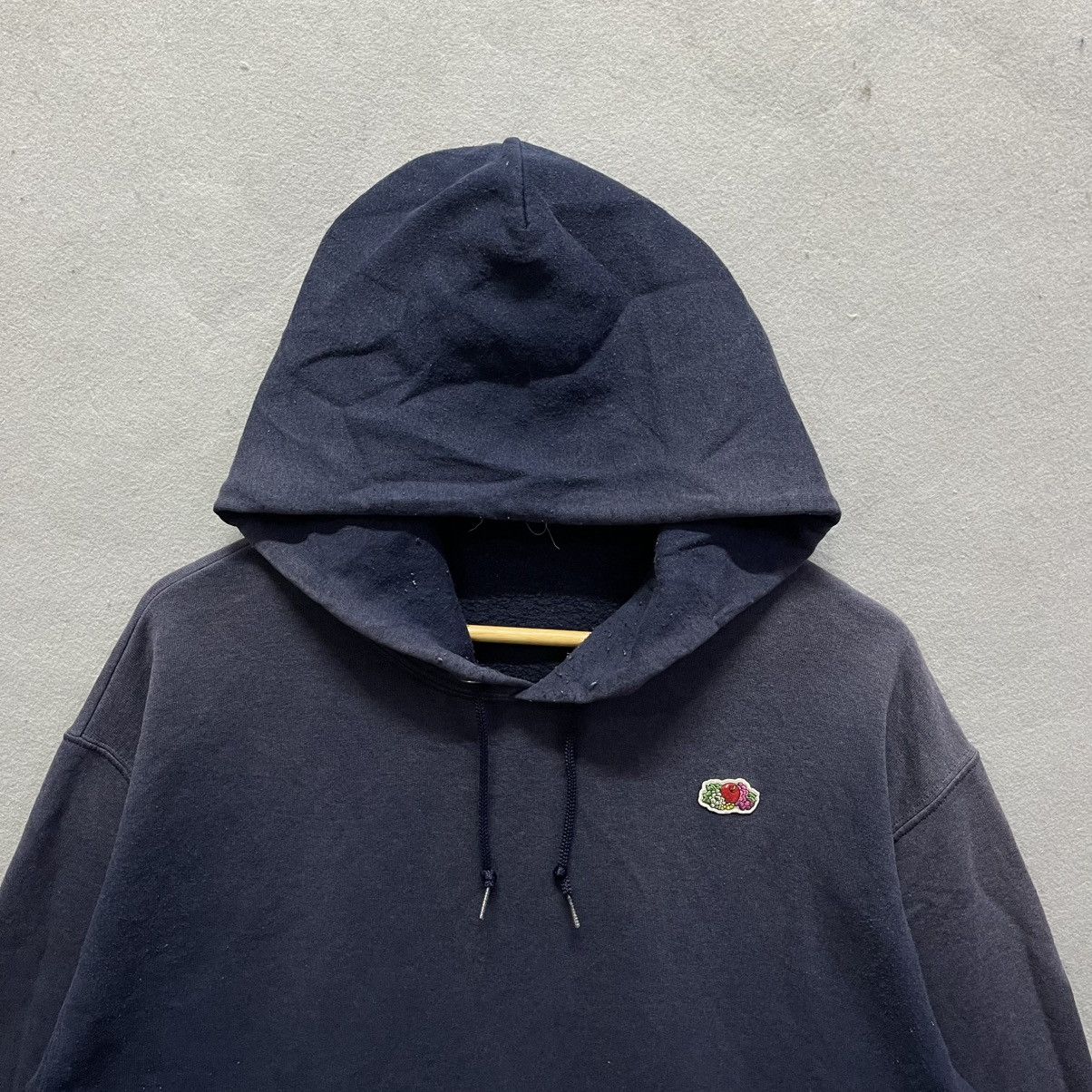 Fruit Of The Loom Vintage Fruit of the Loom Plain Hoodie – Made in Japan Size US M / EU 48-50 / 2 - 2 Thumbnail