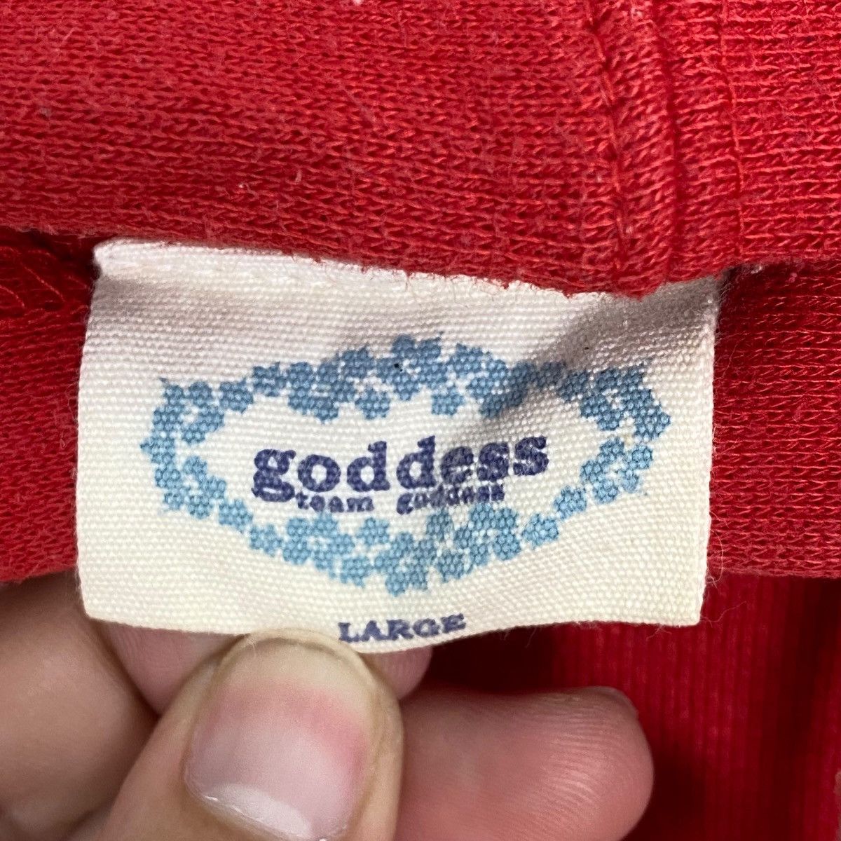 Other Vintage Goddess Surtboard Hoodie Sweater Red Back Hit SzL Size US L / EU 52-54 / 3 - 6 Thumbnail