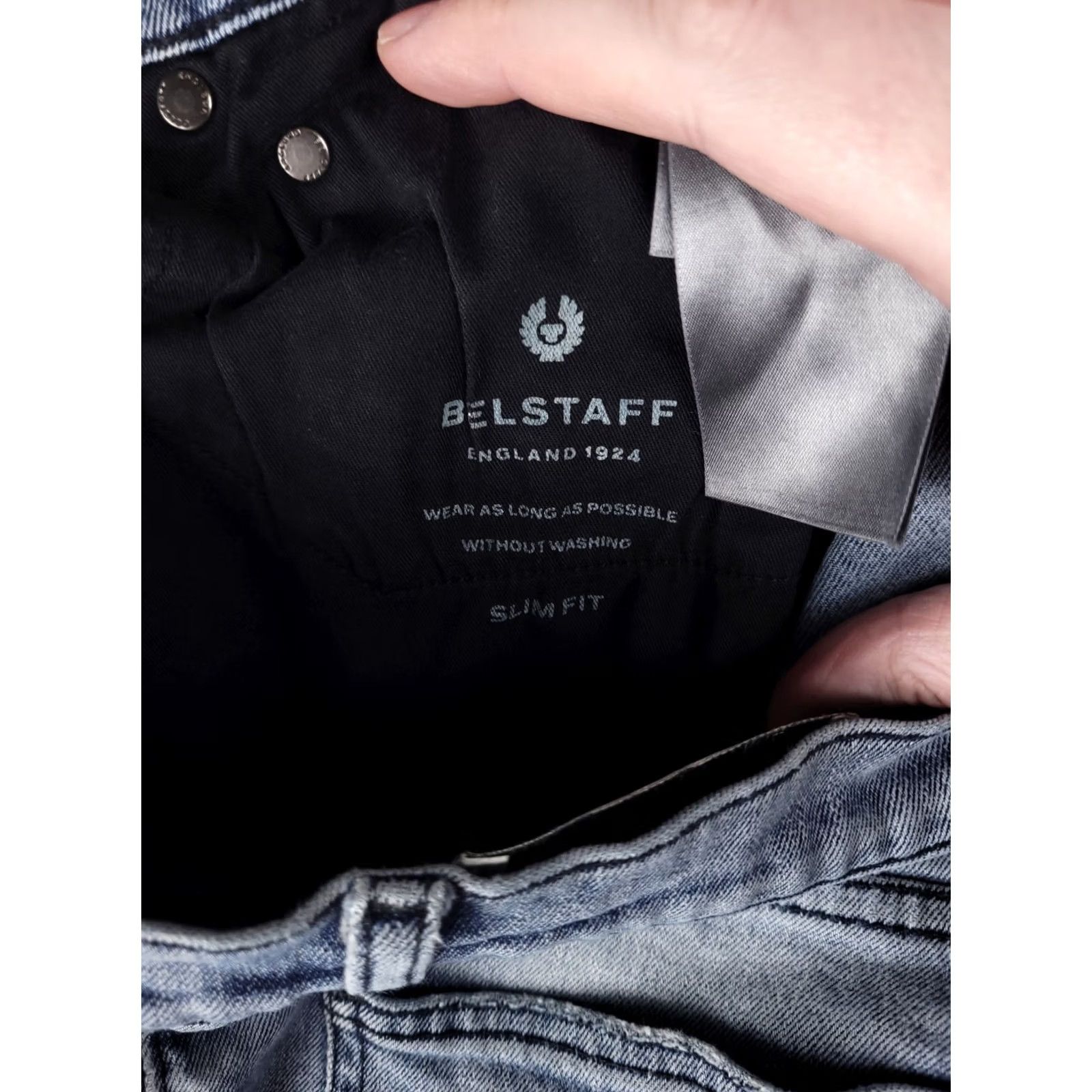 Belstaff Belstaff Jeans Mens 29x32 Skinny Taper Distressed Moto Accordian Denim Blue Size US 29 - 5 Thumbnail