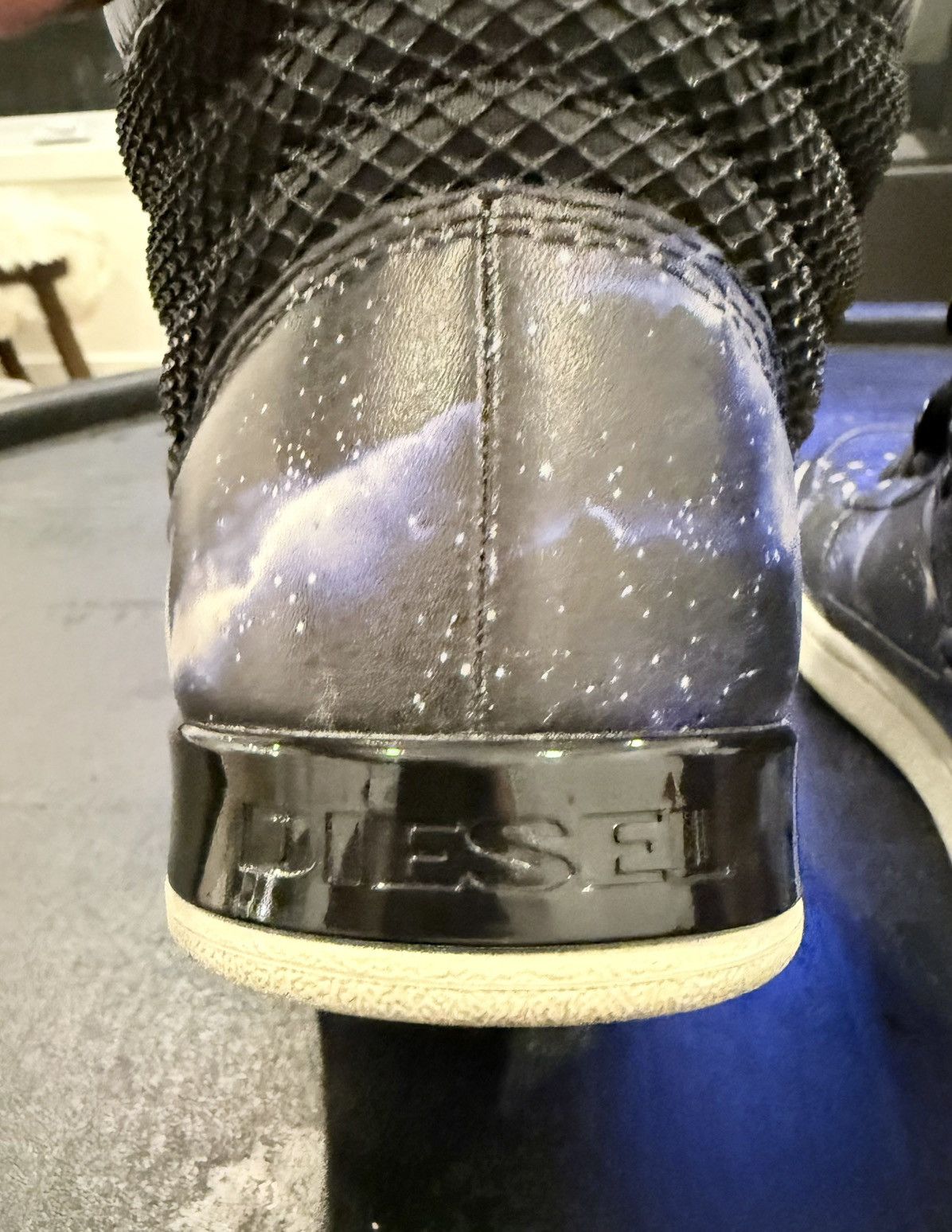 Diesel Limited Edition Diesel Onice Galaxy Blue/Black High Tops 9 Size US 9 / EU 42 - 11 Thumbnail