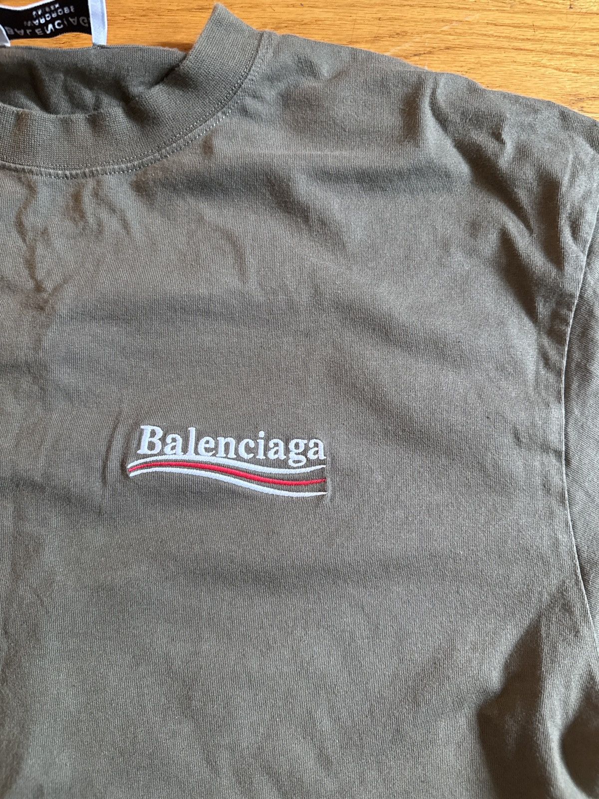 Balenciaga BALENCIAGA “ LOGO TEE” Size US S / EU 44-46 / 1 - 3 Thumbnail