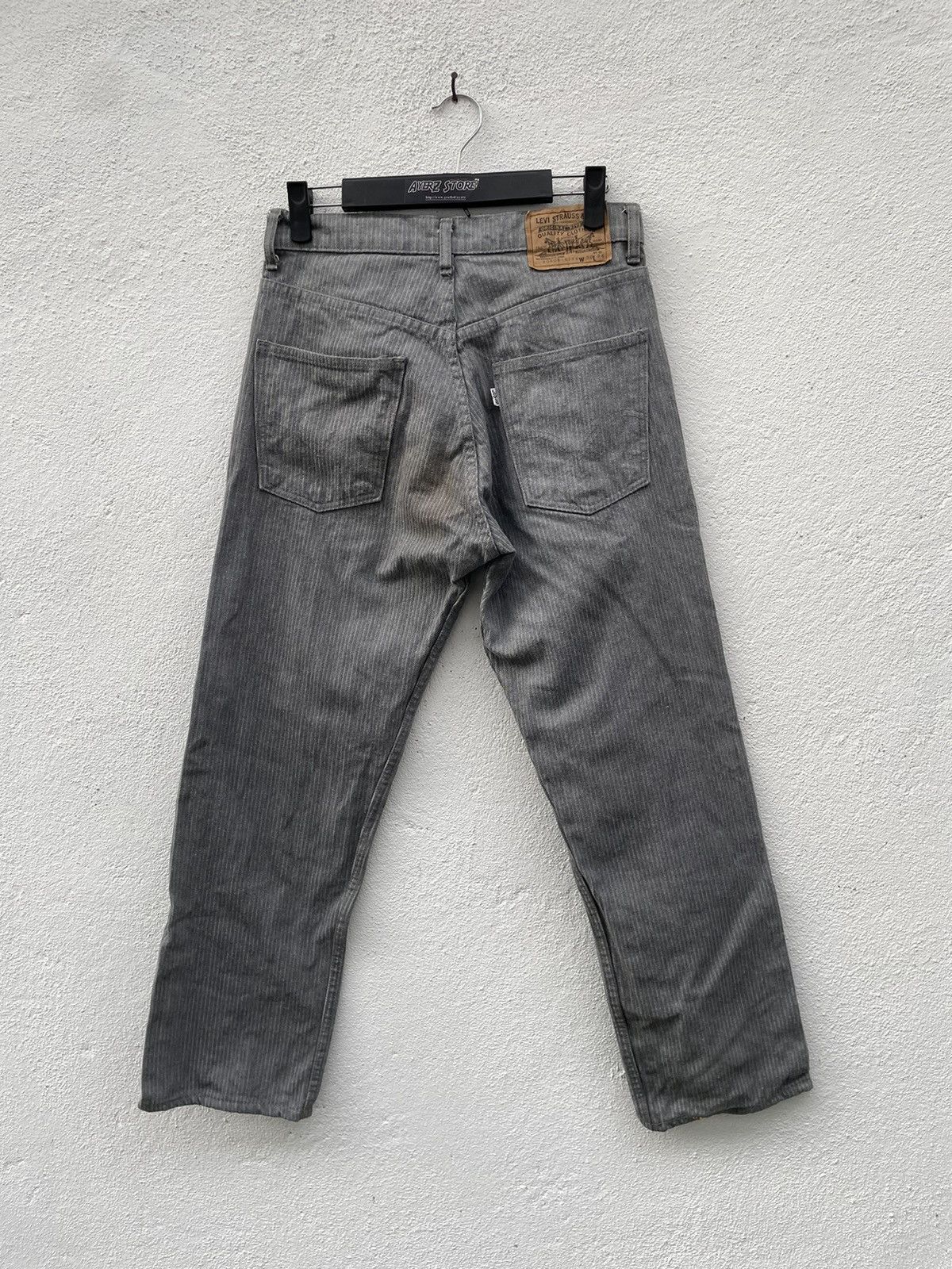 Levi's × Levi's Vintage Clothing × Vintage Vintage Y2K Levi’s Pin Stripe Denim Jeans Size US 28 / EU 44 - 10 Thumbnail