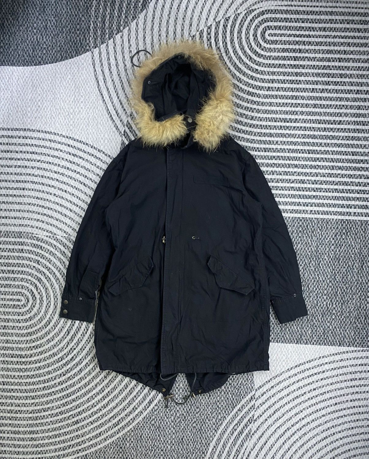 GOA far coat 2000s G.O.A big fur jacket Reversible Faux Fur Coat