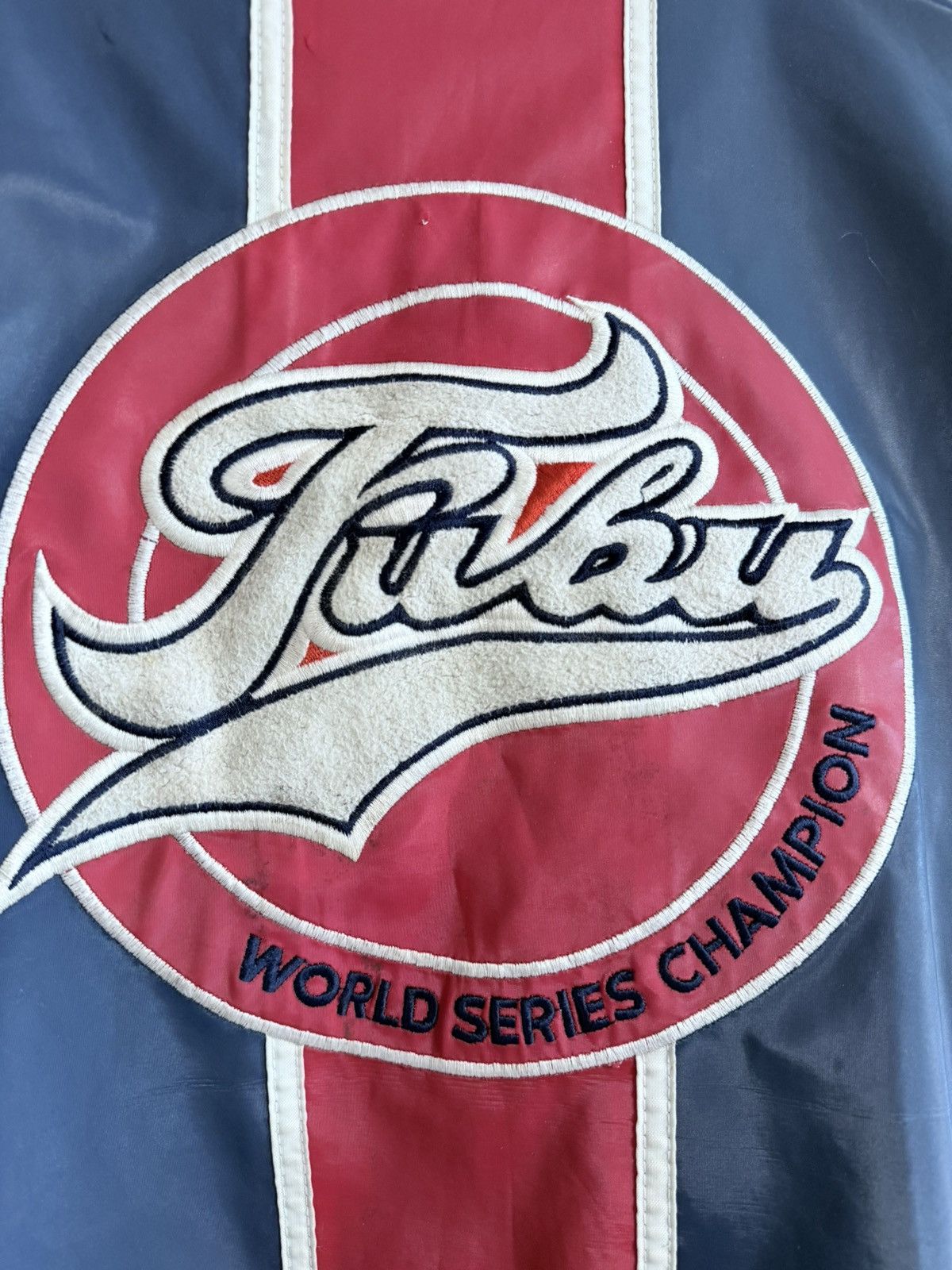 Fubu Vintage Fubu Varsity Waterproof Jacket Navy Red Distressed Size US M / EU 48-50 / 2 - 6 Thumbnail