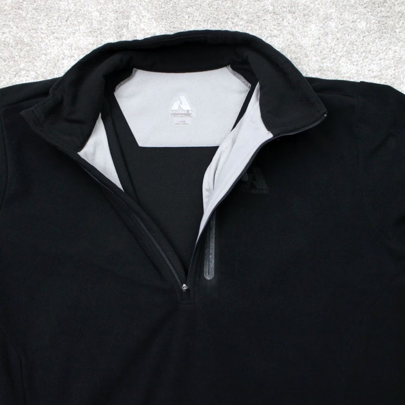 Eddie Bauer Eddie Bauer Sweatshirt Mens Large Black 1/4 Zip Fleece Pullover Sweatshirt Pullover 1/4 Zip Logo 90s Outdoor Mens Size US L / EU 52-54 / 3 - 6 Thumbnail