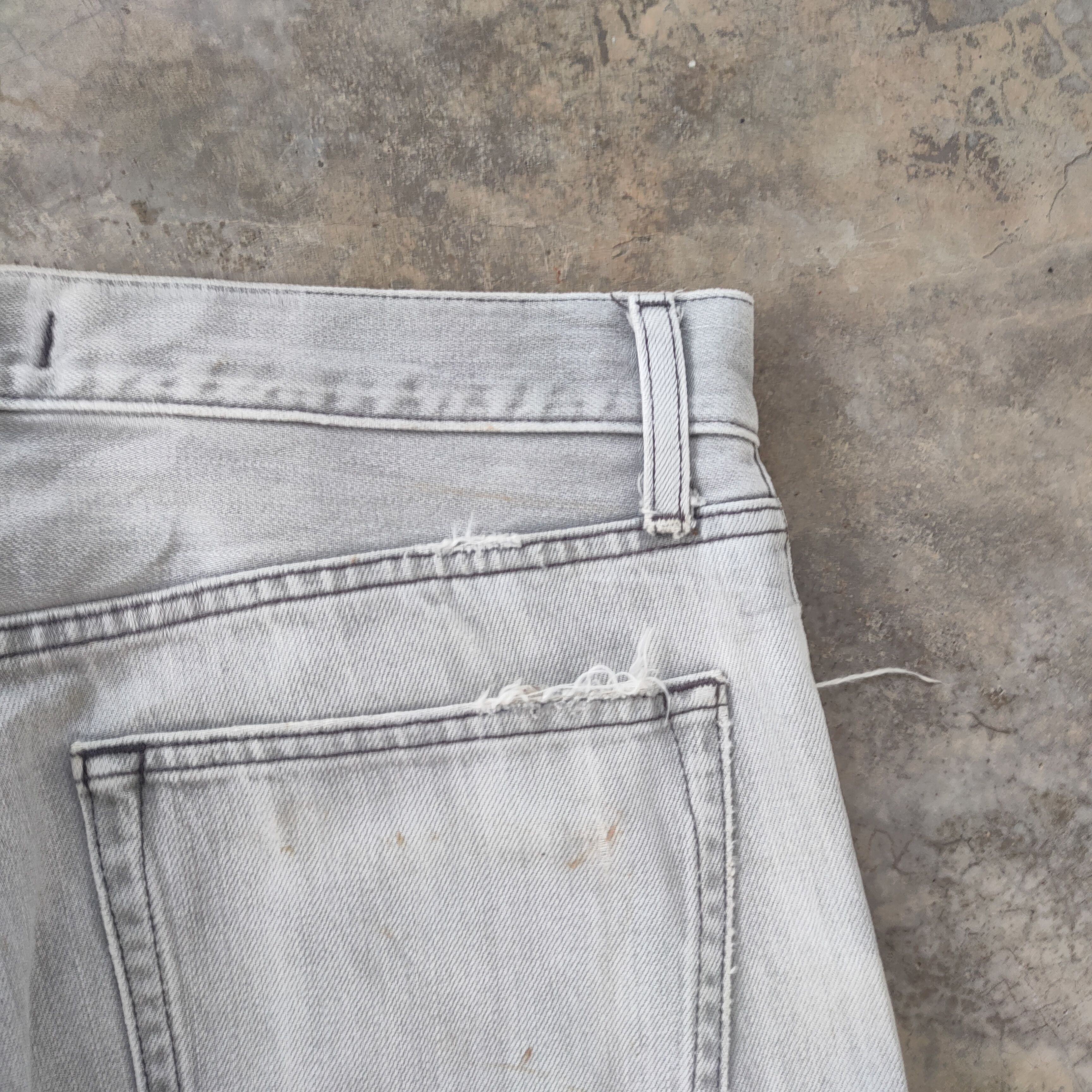 Japanese Brand W32 VINTAGE JAPANESE FADED GREY WHITE JEAN DENIM PANTS Size US 32 / EU 48 - 9 Thumbnail