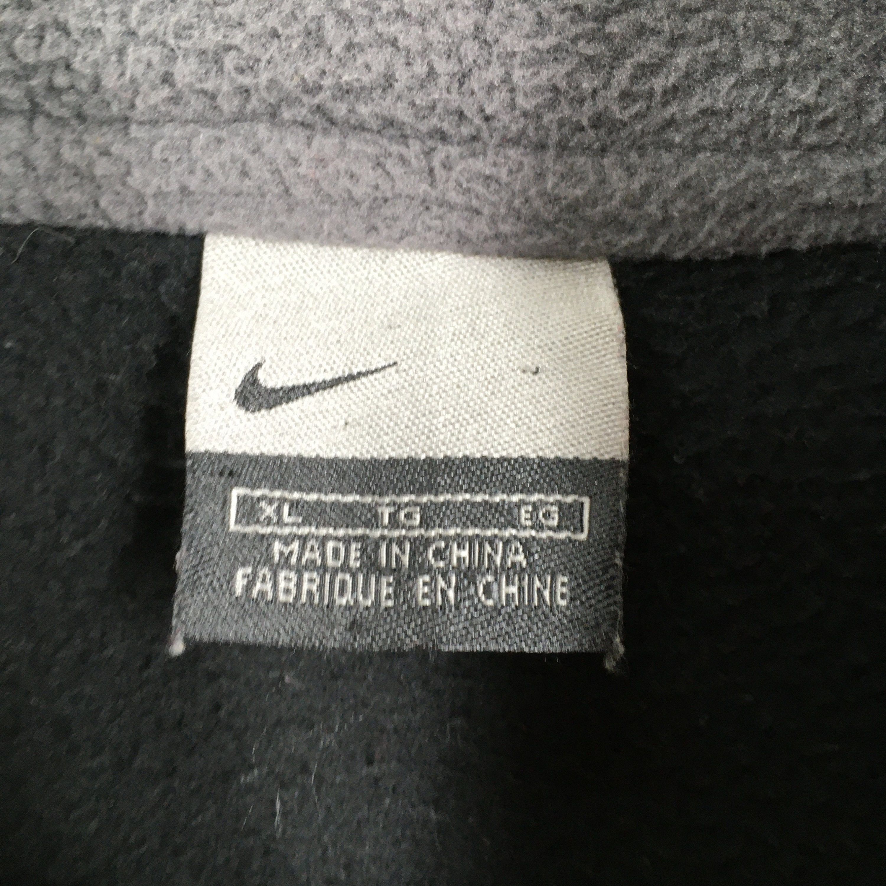 Nike × Sports Specialties Vintage Y2K Nike Swoosh Black Fleece Sweater XLarge Size US XL / EU 56 / 4 - 4 Thumbnail