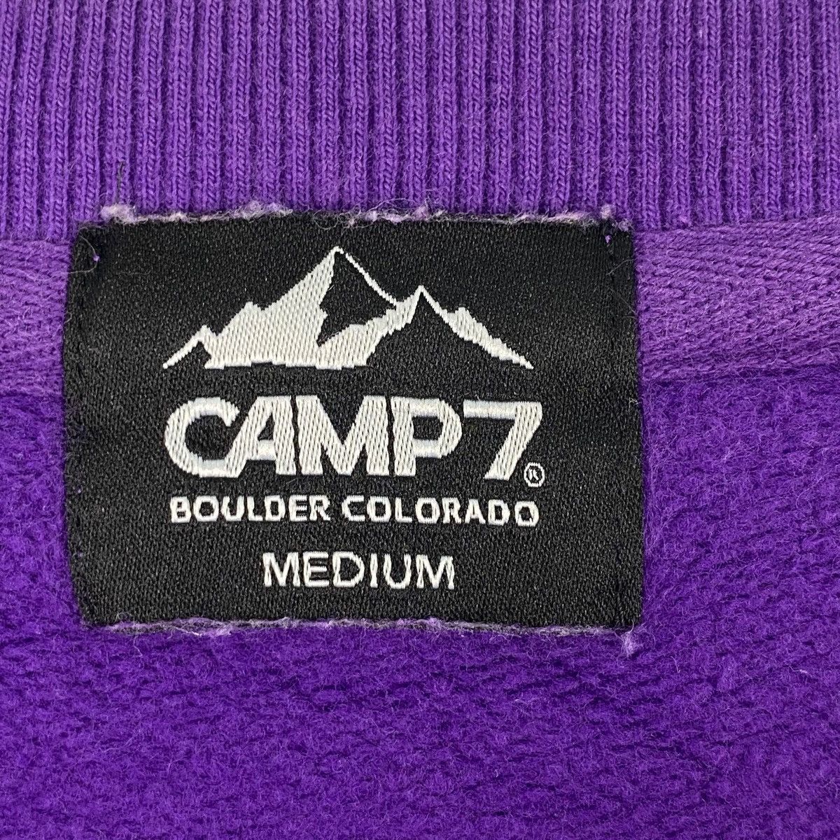 Designer × Vintage Vintage Camp7 Crewneck Sweatshirt Purple Size M / US 6-8 / IT 42-44 - 8 Thumbnail