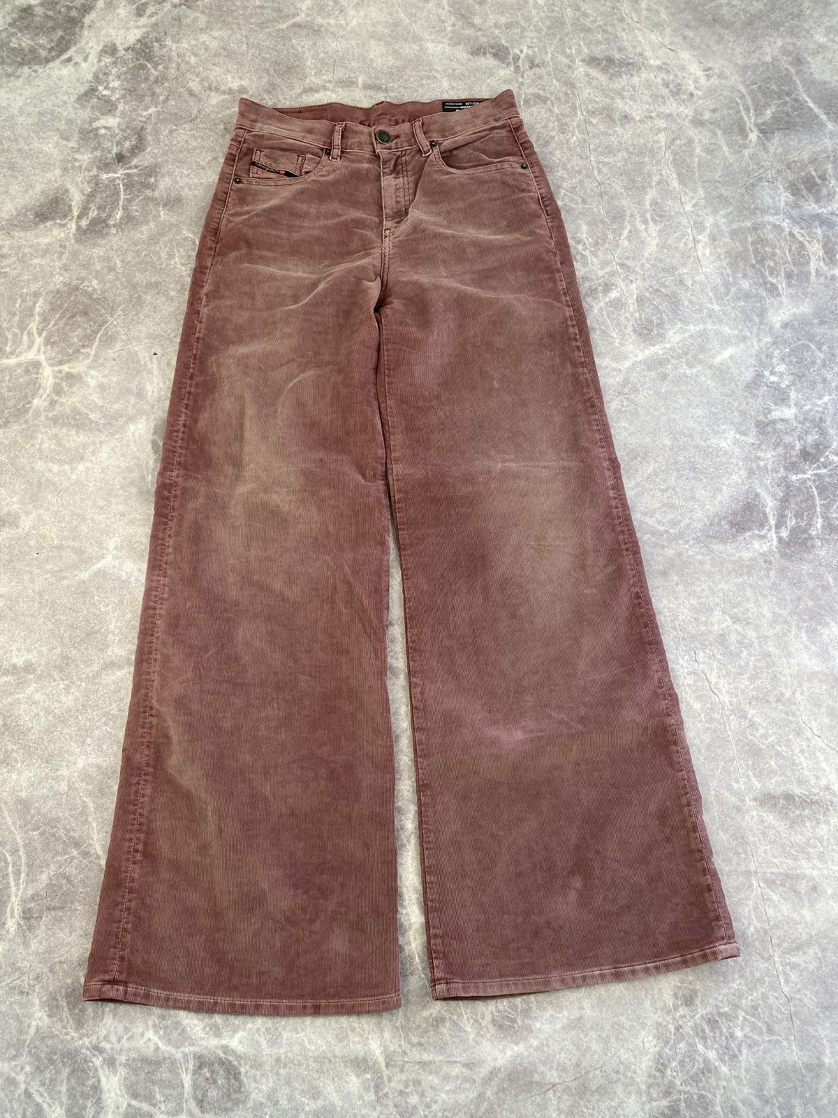 Diesel Diesel D-Akemi Corduroy Flared Baggy Pants Balenci Style Size 27" / US 4 / IT 40 - 1 Thumbnail