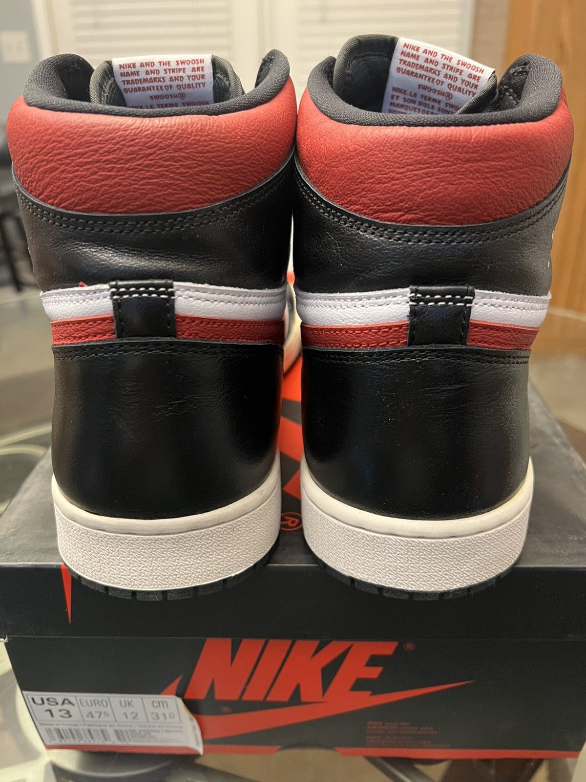 Jordan Brand Jordan 1 Retro High “Gym Red” 2019 Size US 13 / EU 46 - 7 Thumbnail