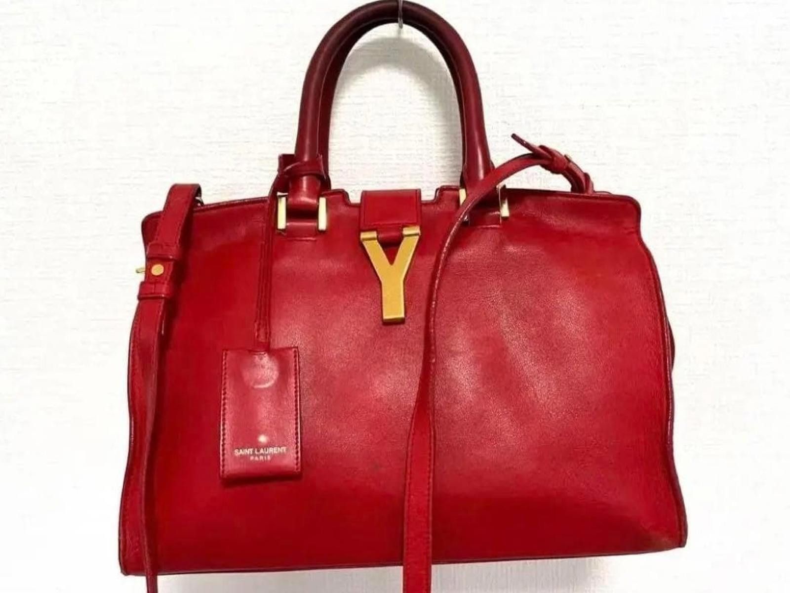 Saint Laurent Paris Saint Laurent - Red Leather Sac de Jour Tote Bag Size ONE SIZE - 2 Thumbnail