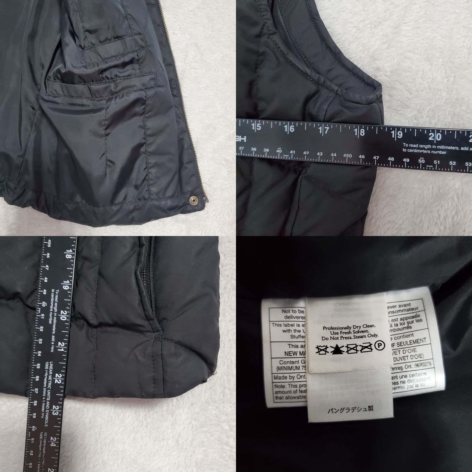 Eddie Bauer VINTAGE Eddie Bauer Vest Women Petite M Black Puffer Goose Down Faux Fur Trim Outdoor Size M / US 6-8 / IT 42-44 - 8 Thumbnail