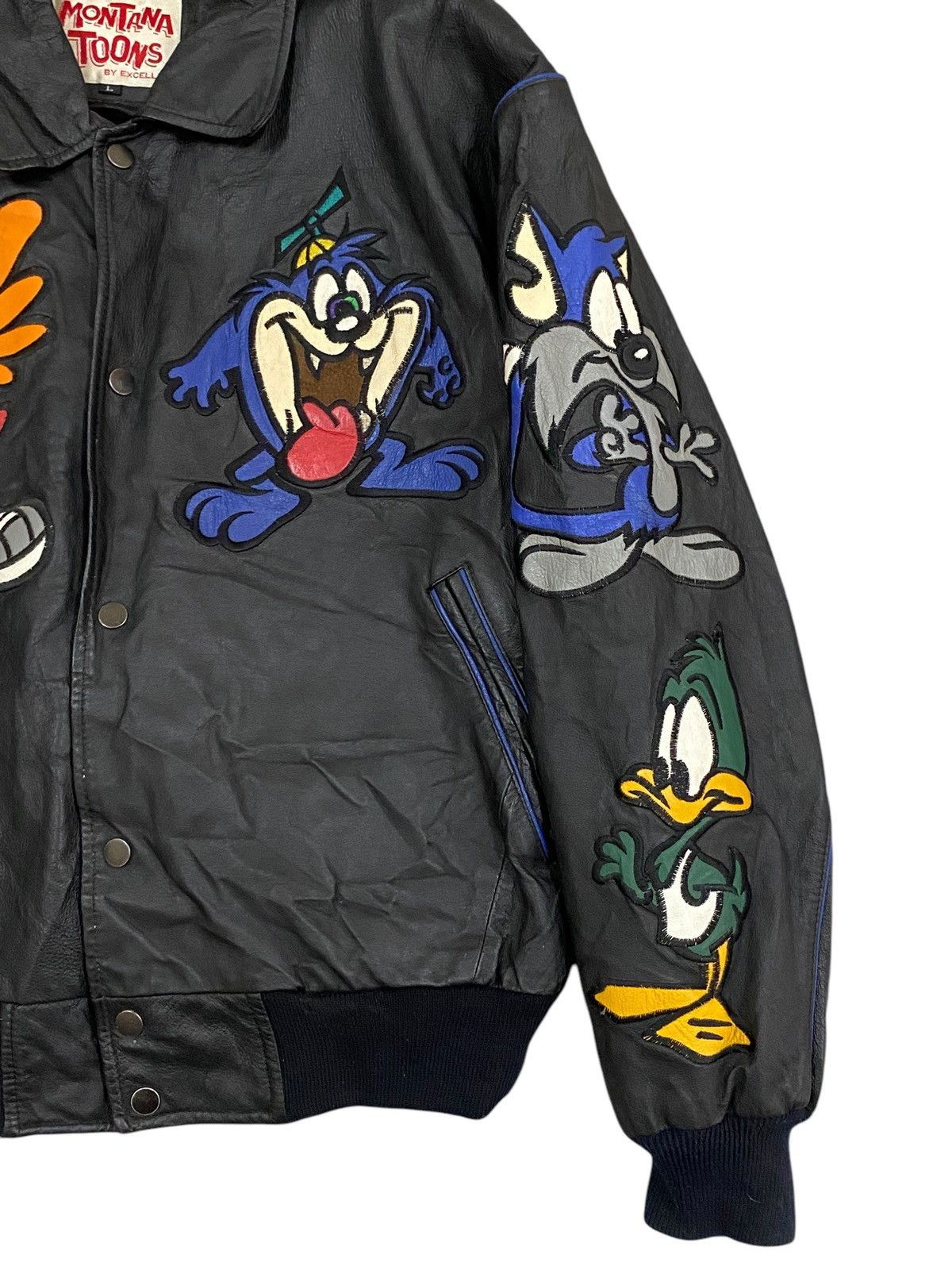 Warner Bros Rare Vtg 90s Montana Toons “Tiny Toon Adventures” Leather Size US L / EU 52-54 / 3 - 7 Thumbnail