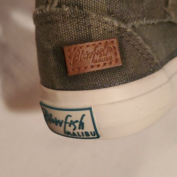 Designer Blowfish Malibu Marley Army Green Canvas Sz. 7 Sneakers Size US 7 / IT 37 - 7 Thumbnail