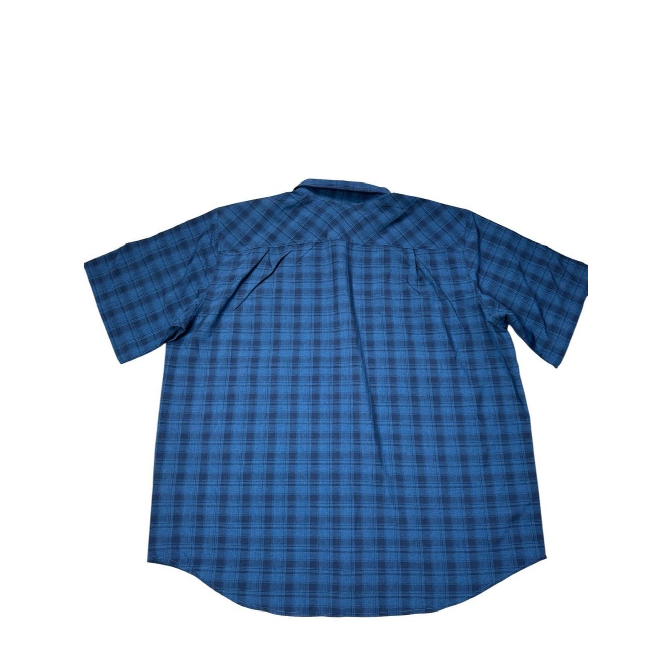 Orvis Orvis Short Sleeve Blue Plaid Shirt Size XXL Size US XXL / EU 58 / 5 - 3 Thumbnail