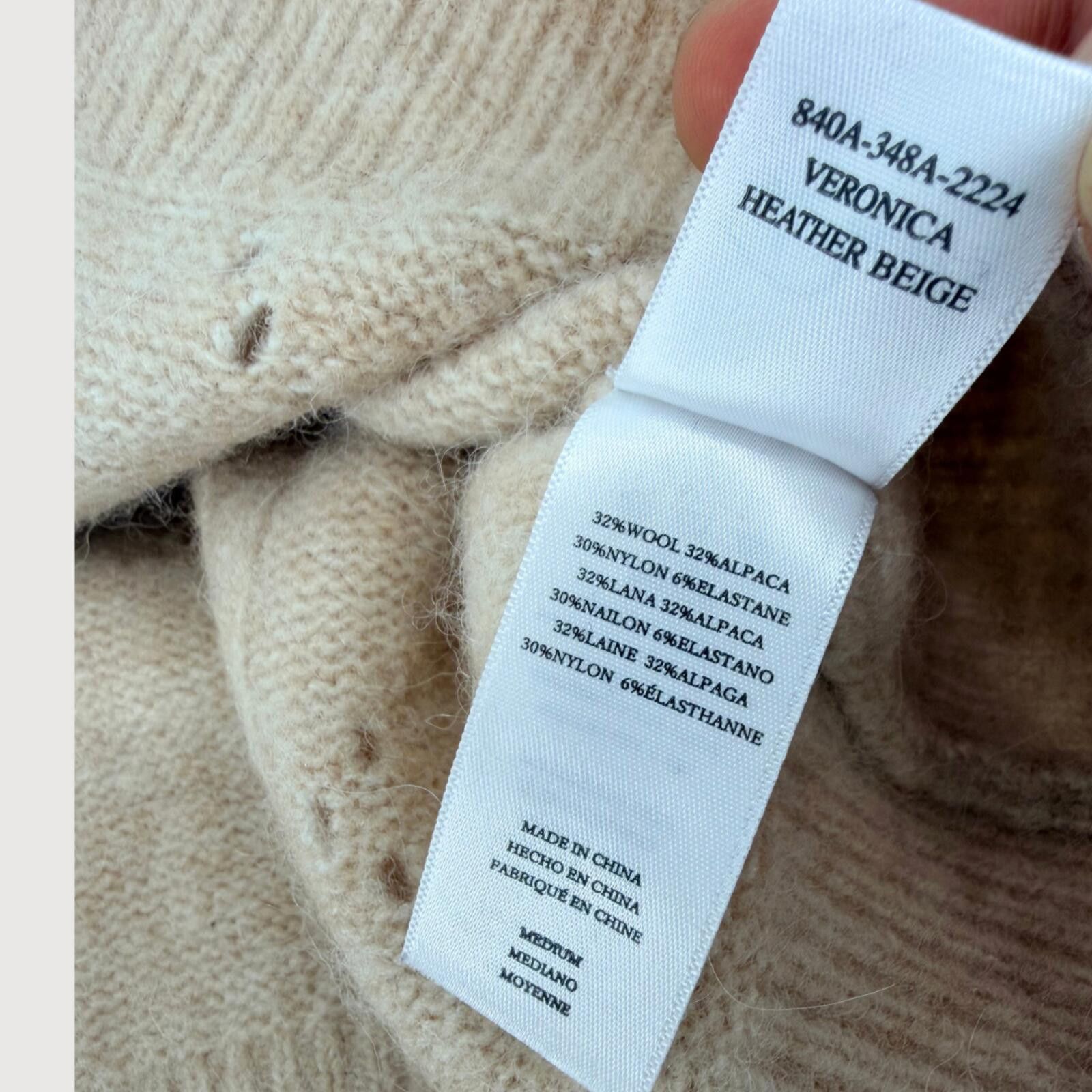 Rails Rails Veronica Alpaca Cardigan Sweater Beige M Size M / US 6-8 / IT 42-44 - 5 Thumbnail