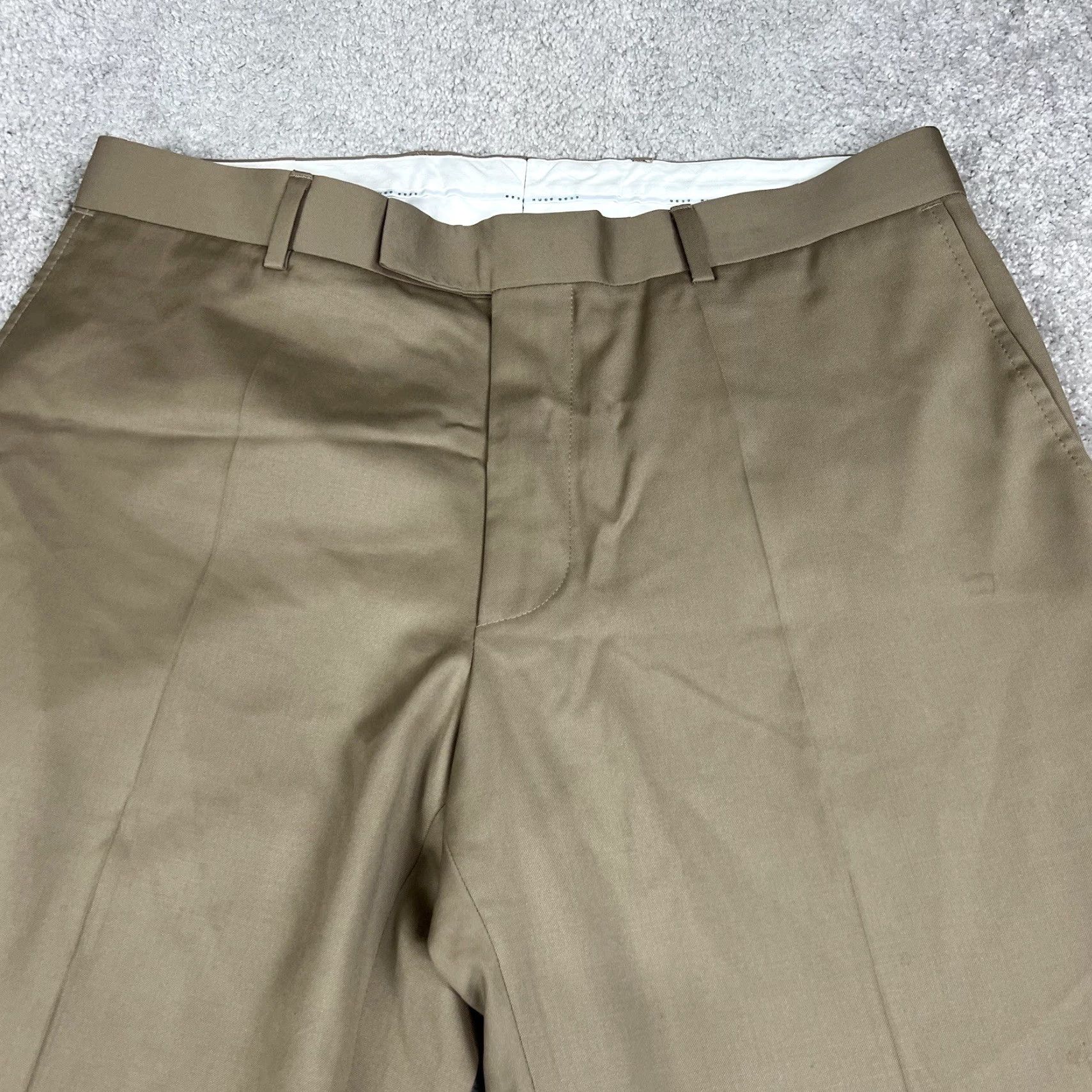 Hugo Boss Hugo Boss Trousers James Brown Mens 35x31 Lightweight Twill Wool Flat Front Pant Size US 35 - 2 Thumbnail
