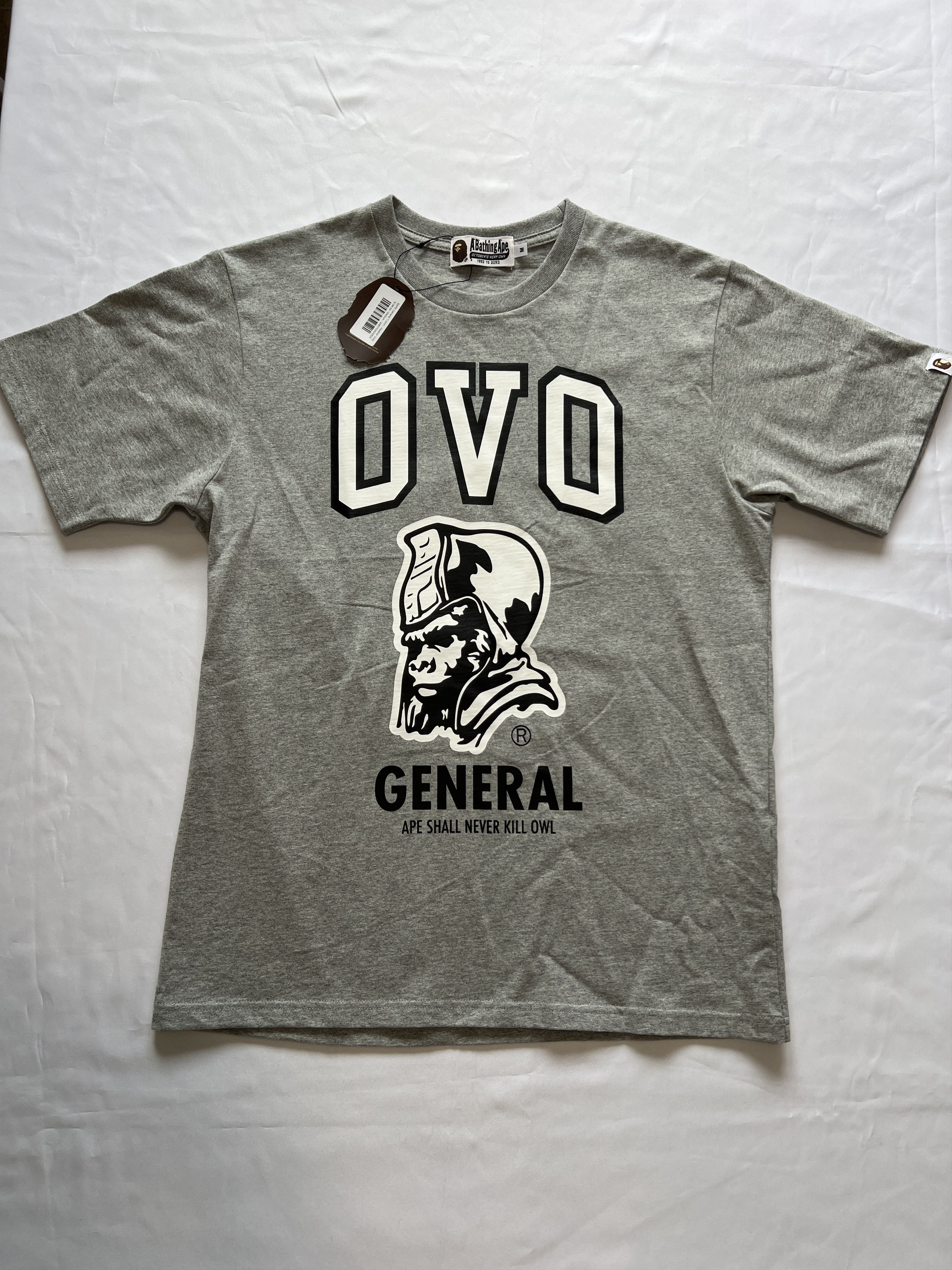 Bape × October's Very Own BAPE x OVO General Tee Size US M / EU 48-50 / 2 - 1 Thumbnail