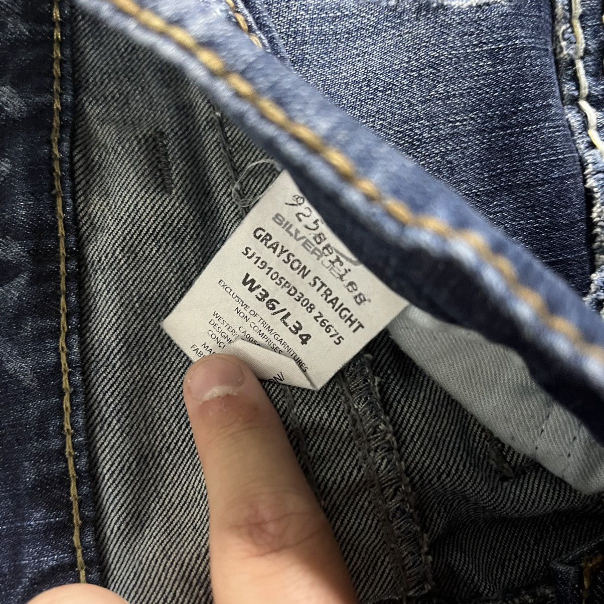Affliction × Vintage Crazy Y2K Affliction Style Jeans Faded Boot Cut Wide Leg Size US 36 / EU 52 - 14 Thumbnail