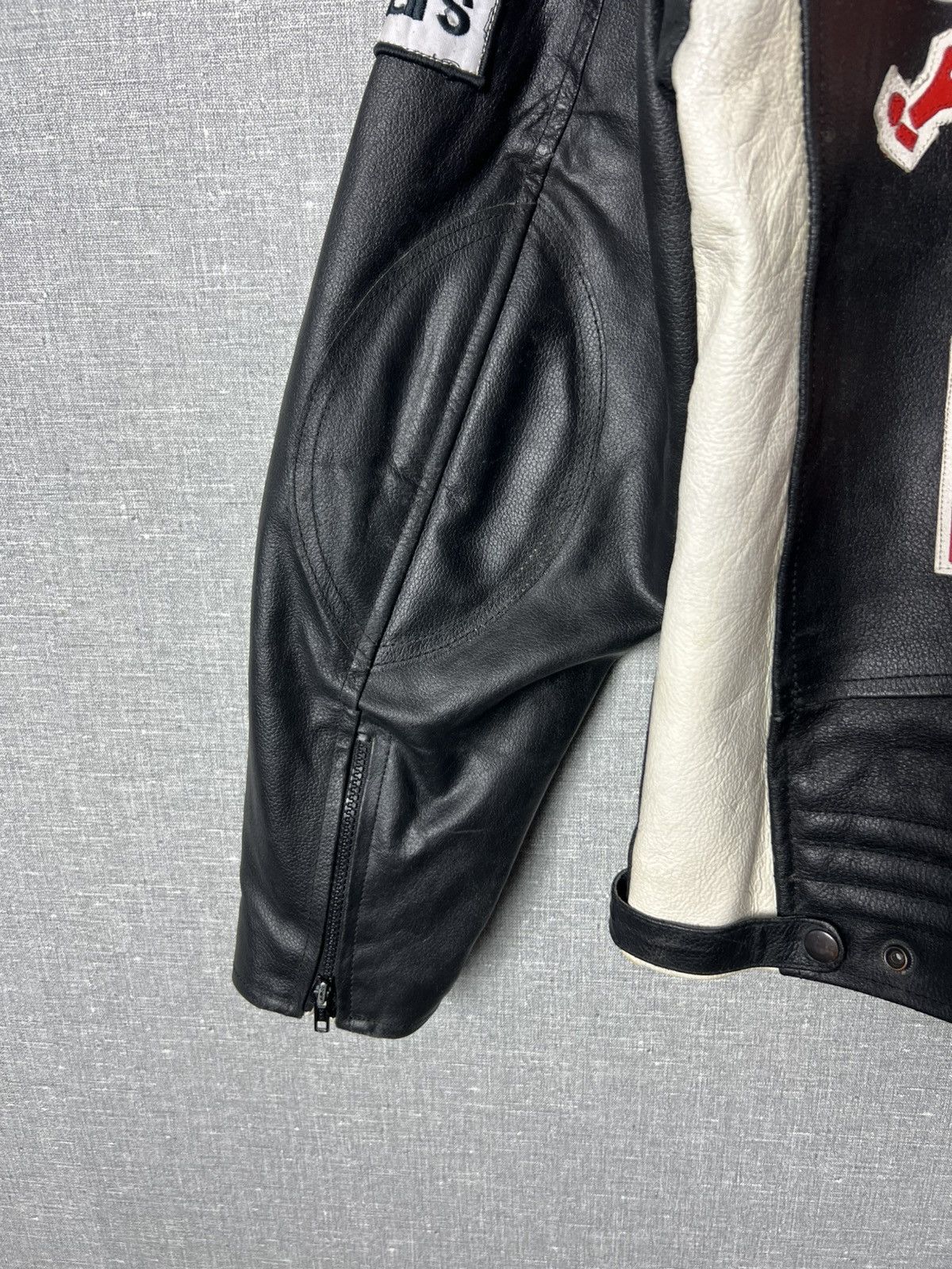 Genuine Leather × Red Bull × Vintage REAL BULL Racing Leather Jacket Biker Alpinestars Michelin Size US L / EU 52-54 / 3 - 22 Thumbnail