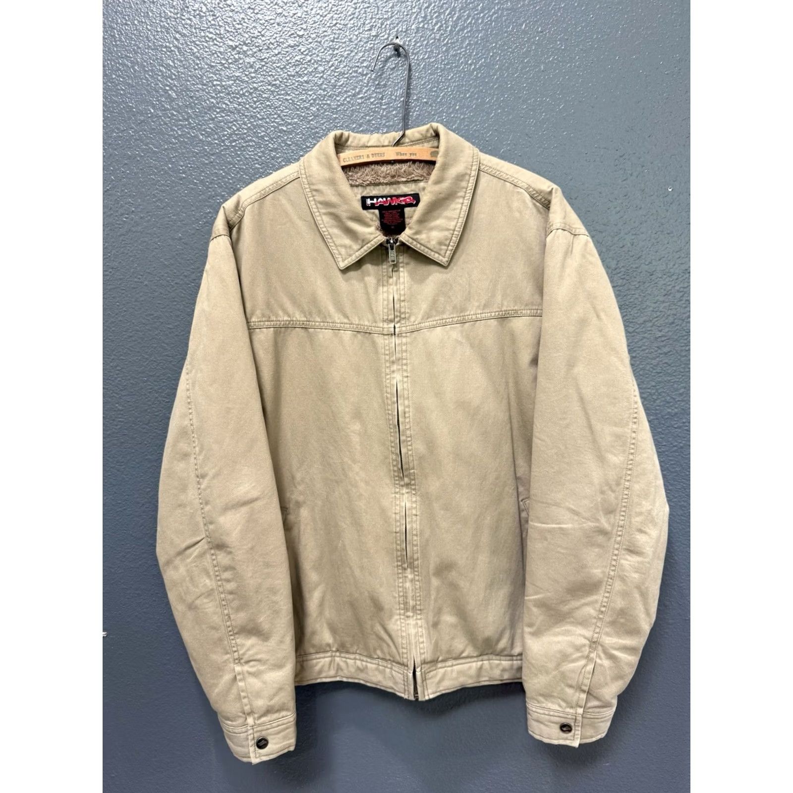 Vintage VINTAGE Tony Hawk Jacket Khaki Cotton Zip Men XL Beige Size US XL / EU 56 / 4 - 3 Thumbnail