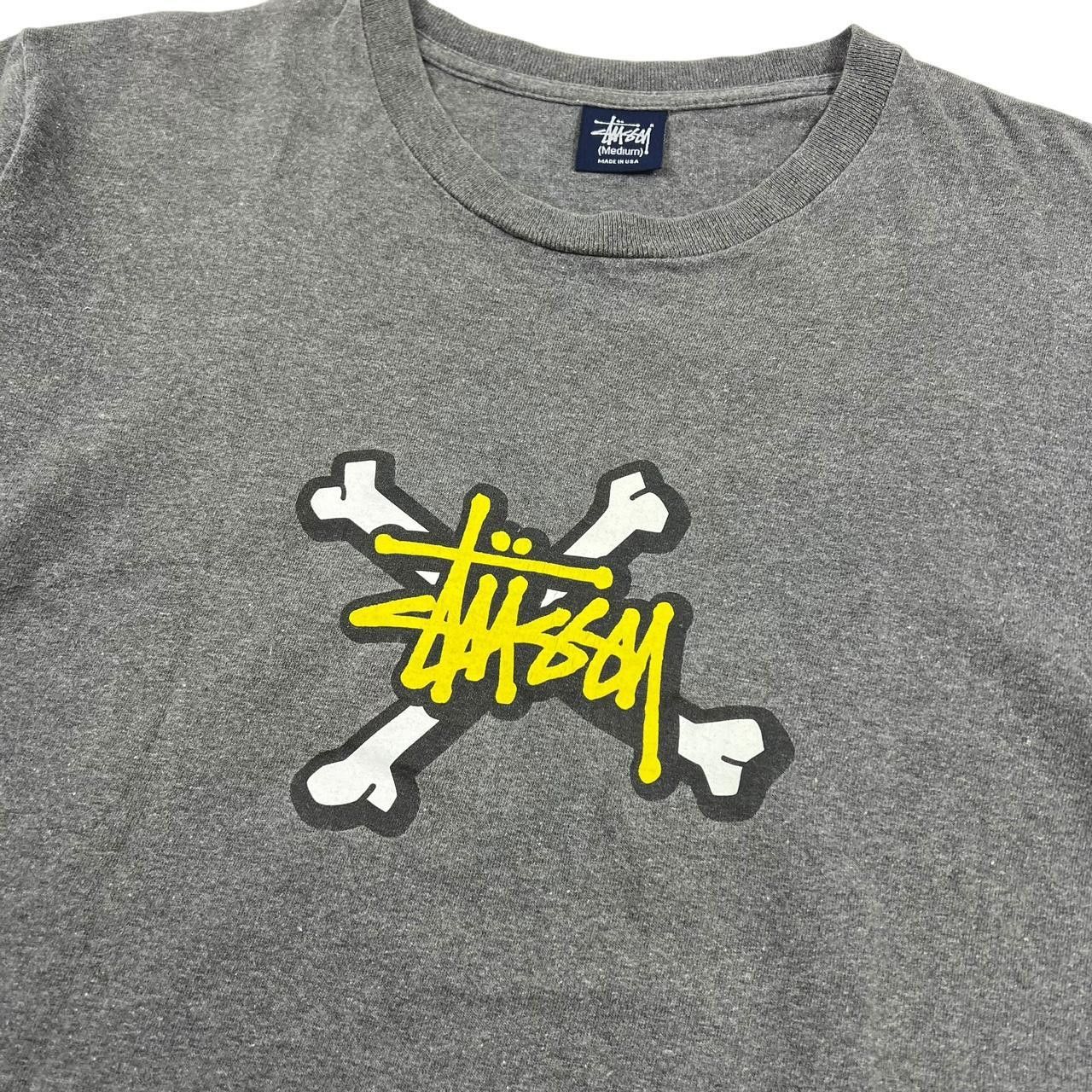 Stussy Vintage 2000s Stussy Crossed Bones T-Shirt - Medium Size US M / EU 48-50 / 2 - 2 Thumbnail