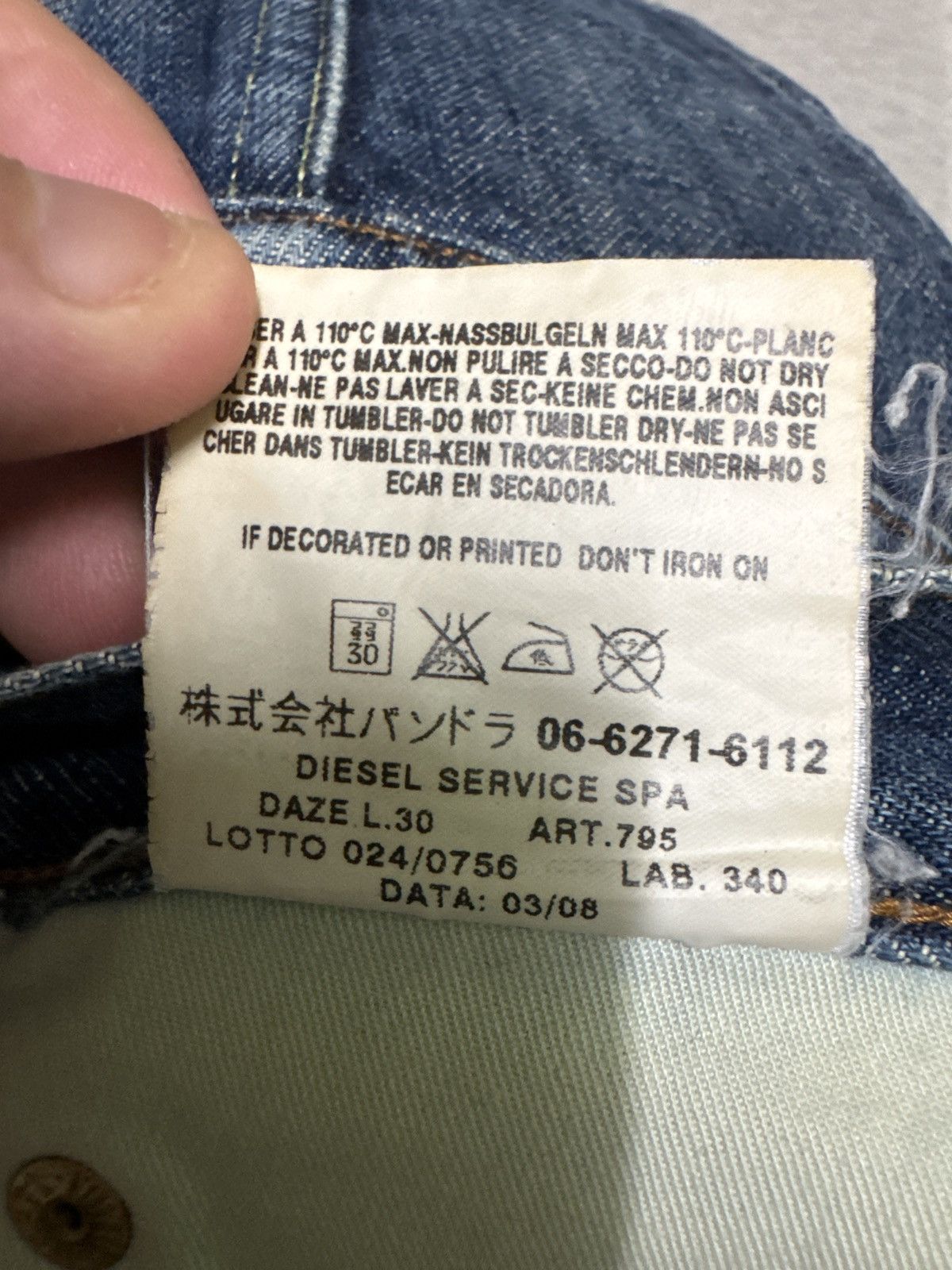 Diesel DIESEL INDUSTRY Flared Reconstructed Low Rise Denim Size US 28 / EU 44 - 17 Thumbnail